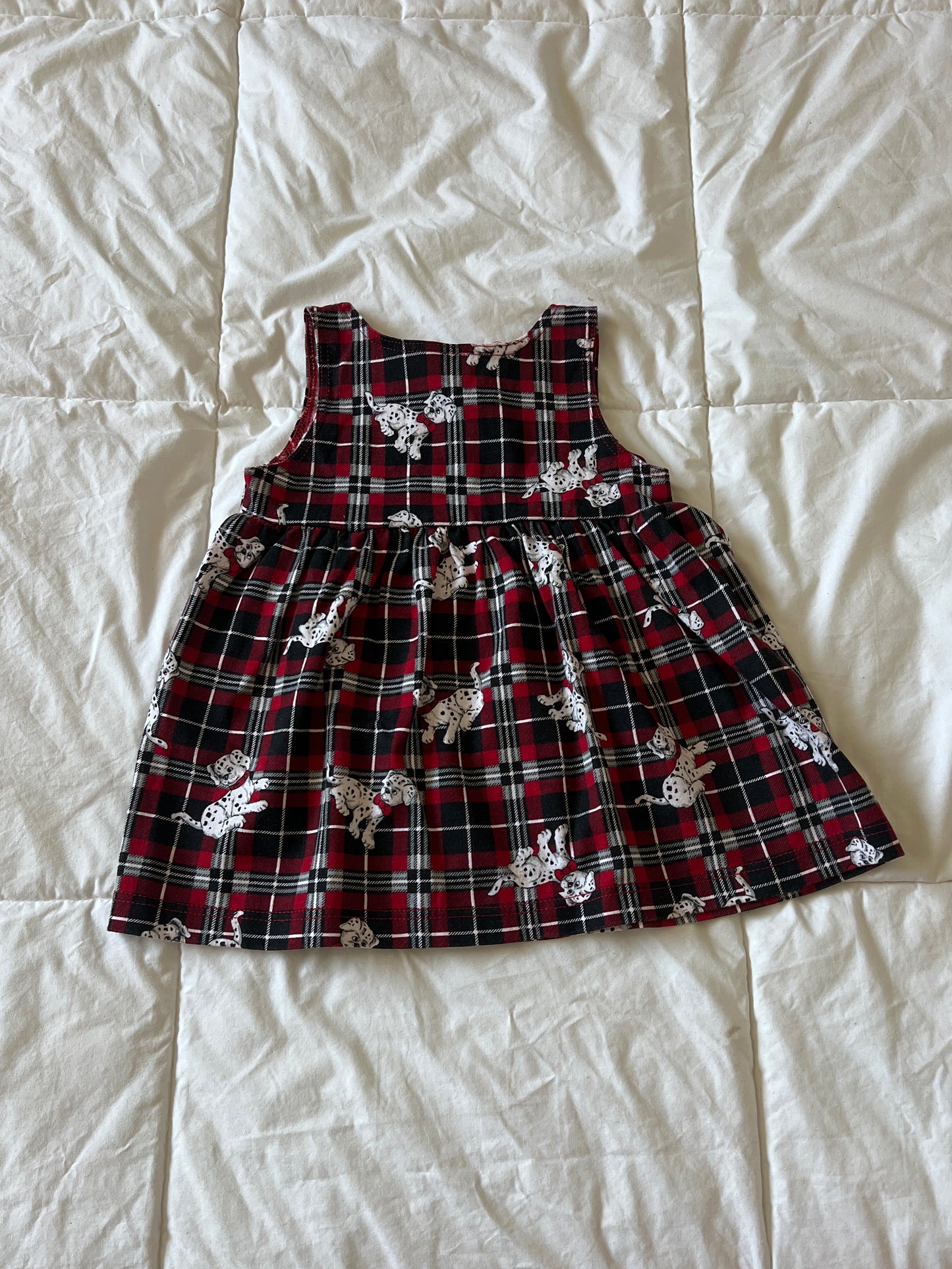 Plaid Dalmatian Dress (2T)