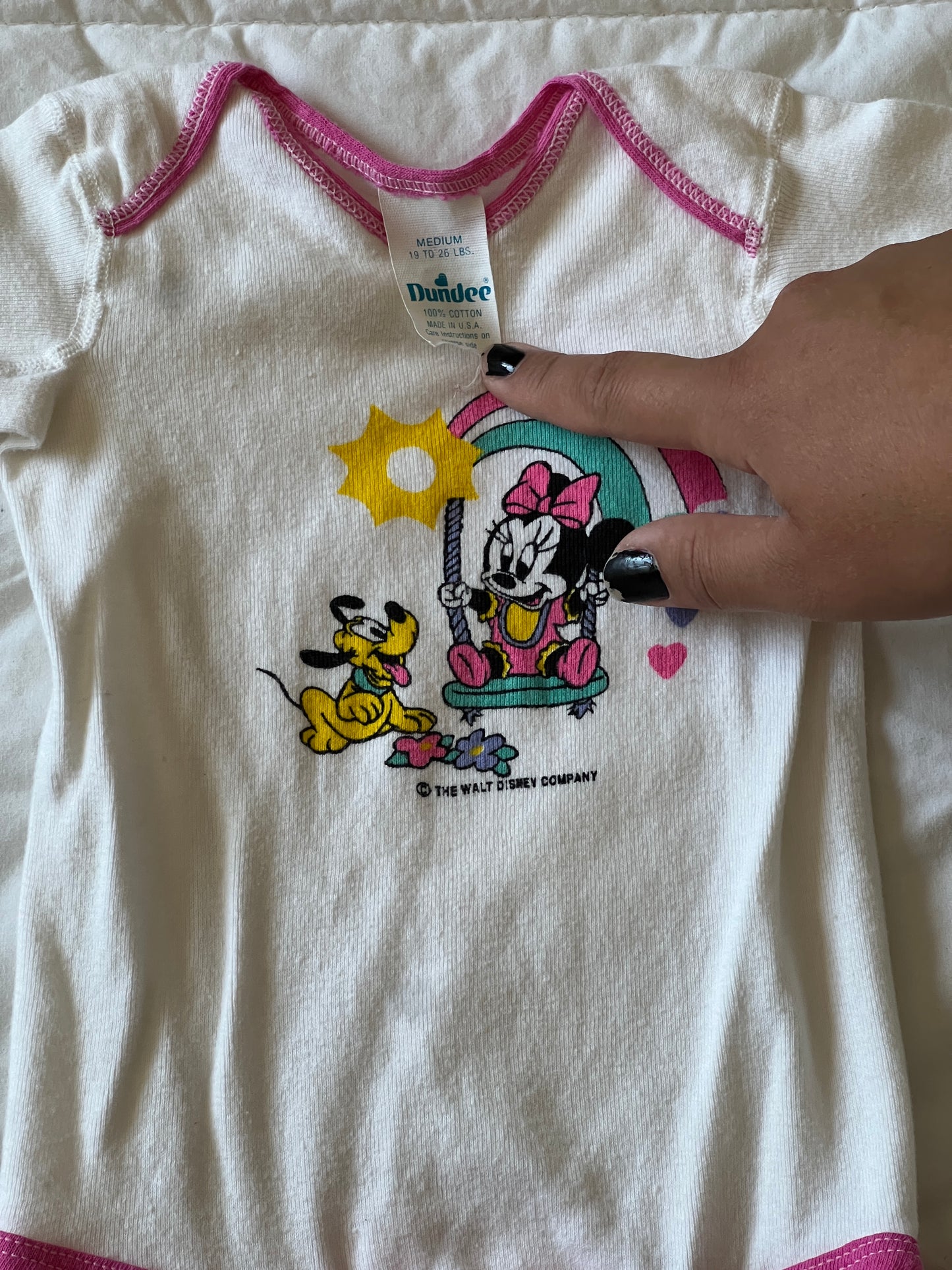 Minnie Mouse Onesie (12 mo)
