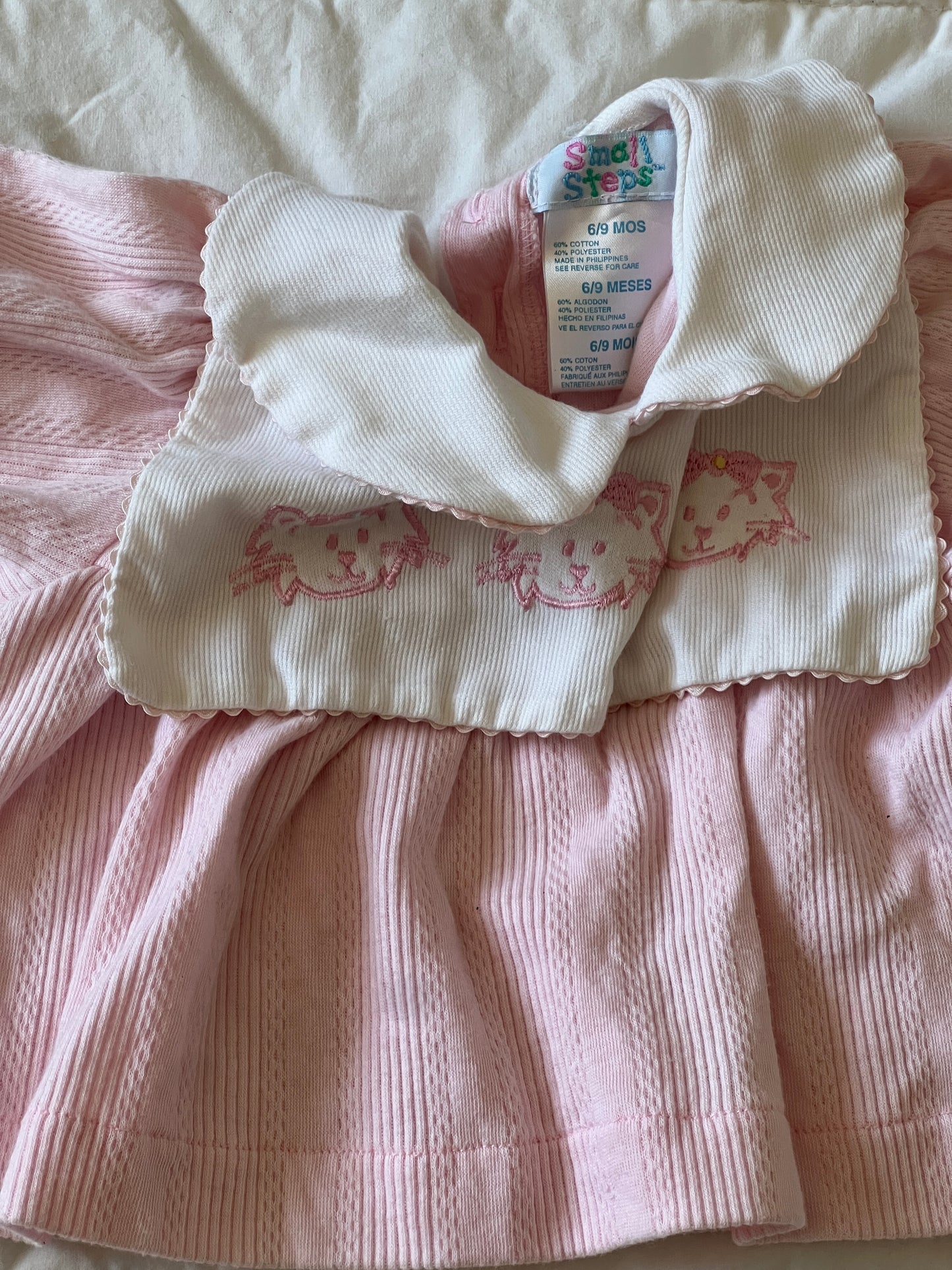 Pink Kitty Blouse (6/9 mo)