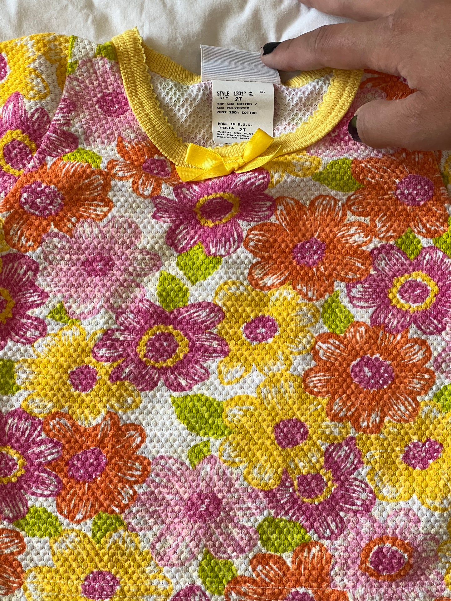 Floral Baby Tee "Small Steps" (2T)
