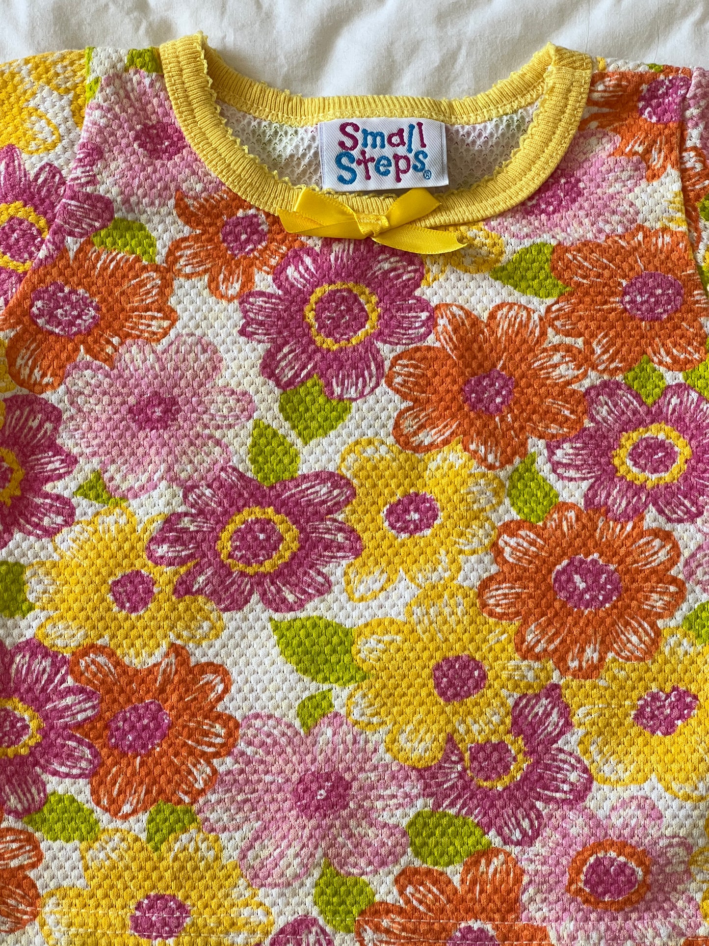 Floral Baby Tee "Small Steps" (2T)