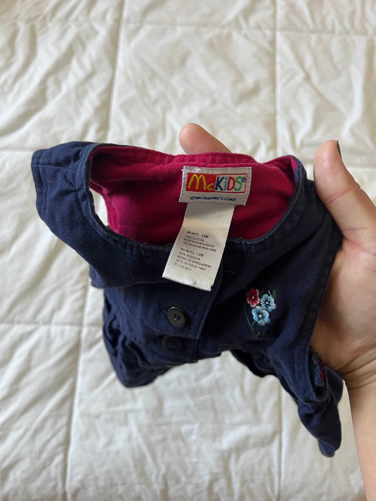 McKids Navy Blue Dress (12mo)