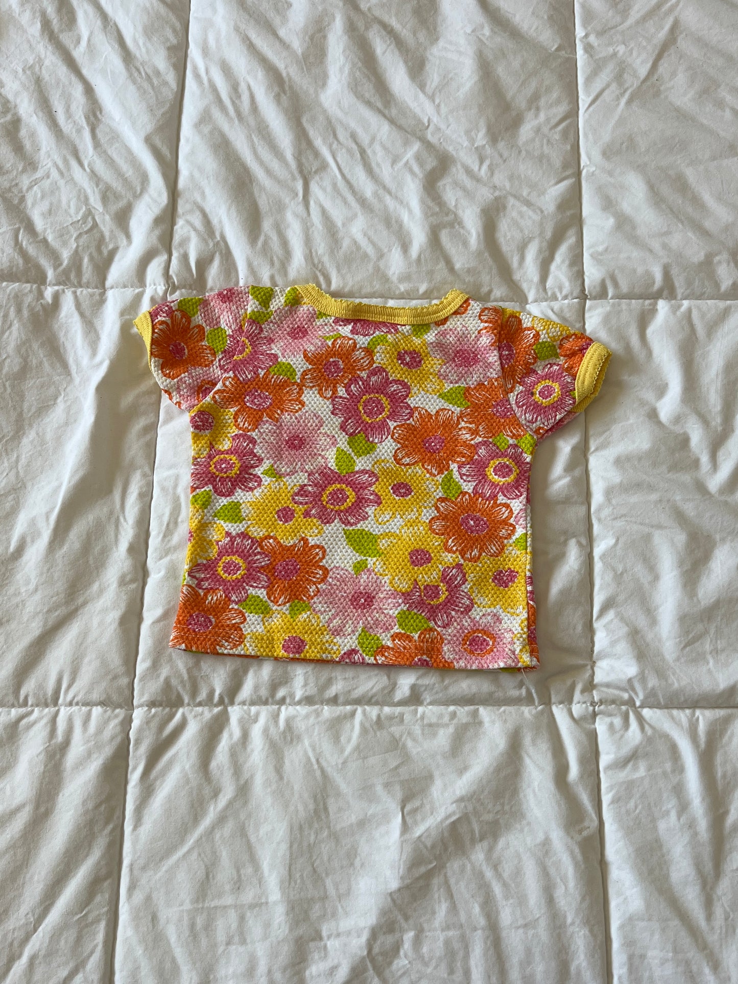 Floral Baby Tee "Small Steps" (2T)