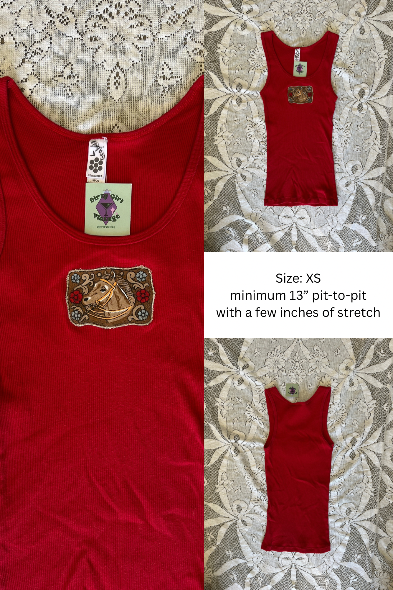 Upcycled Western Patch Tops