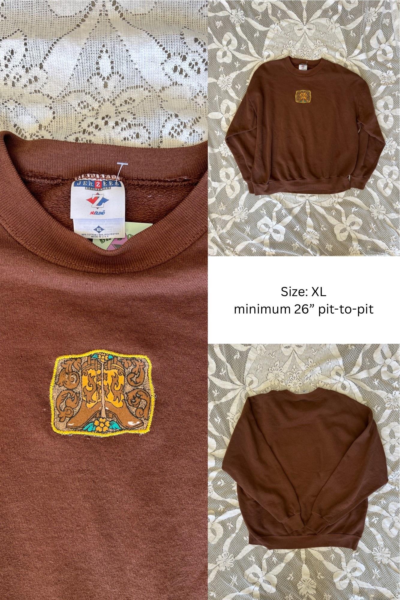 Upcycled Western Patch Tops