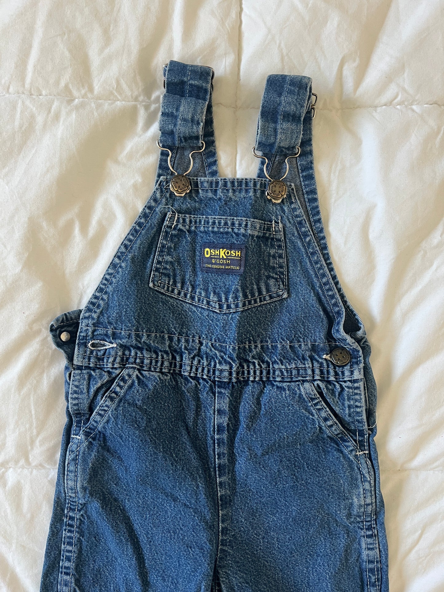 Denim Dark Wash Oshkosh Overalls (2T)