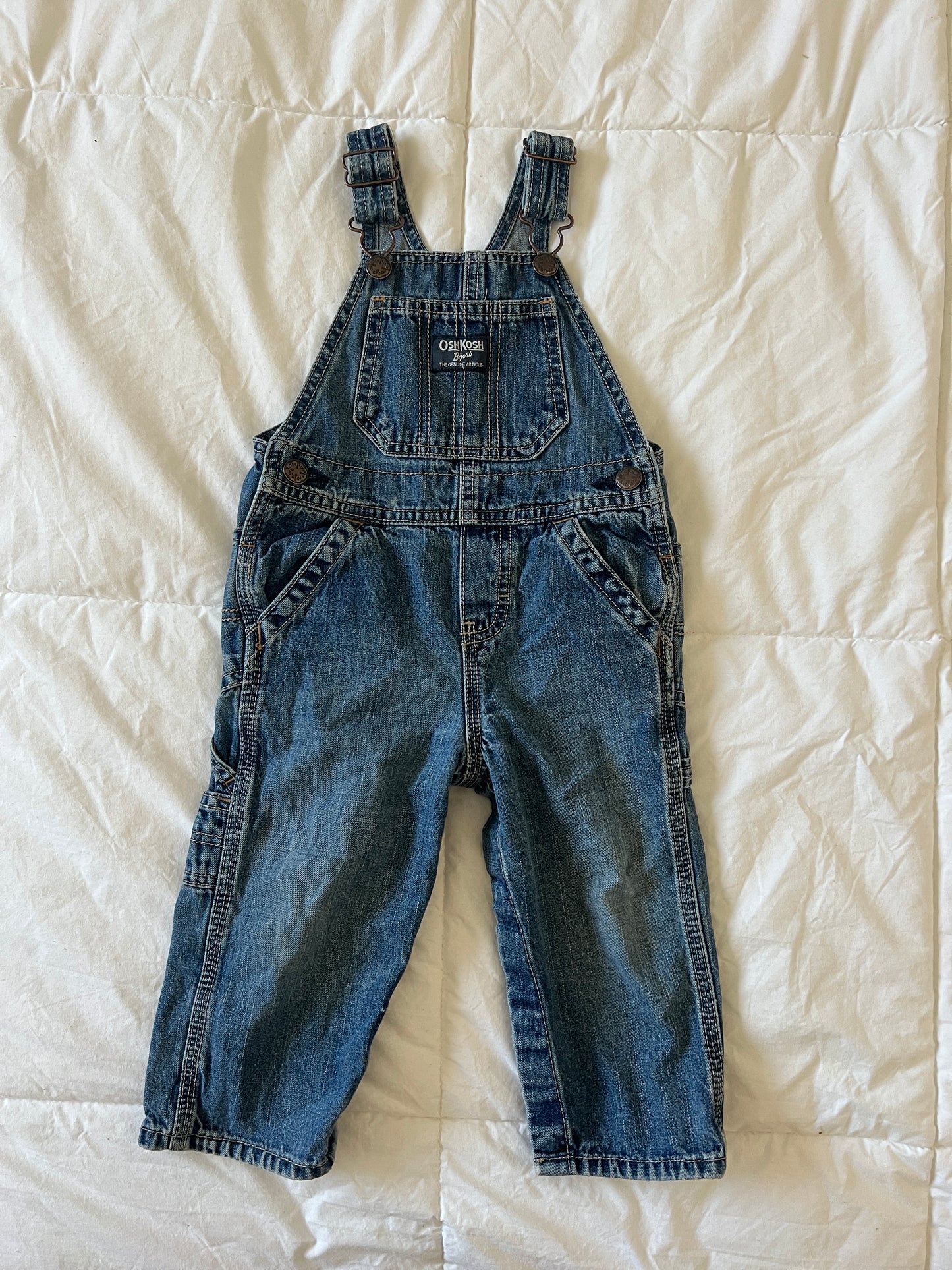 Denim oshkosh Overalls (18 mo)