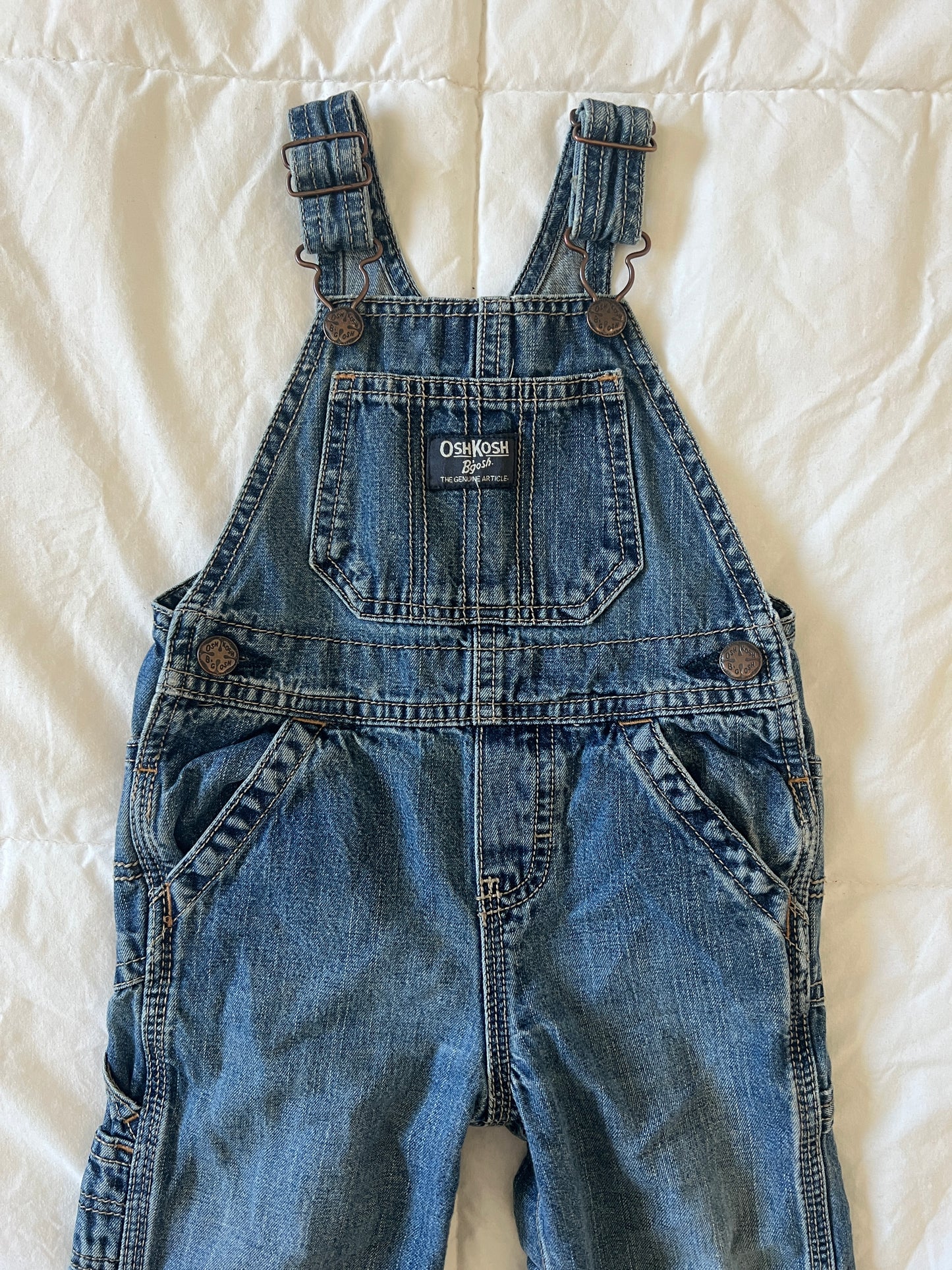 Denim oshkosh Overalls (18 mo)