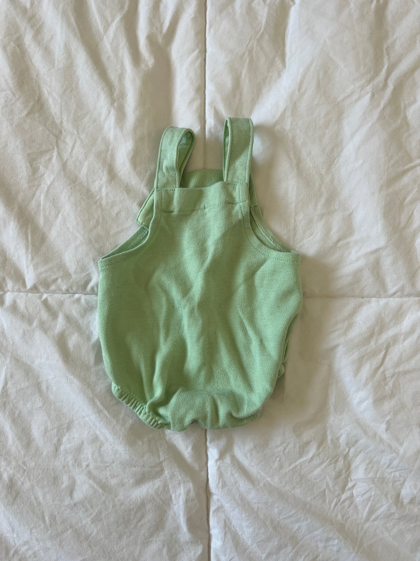 Vintage Carter's Green Bear Overalls (6 mo)