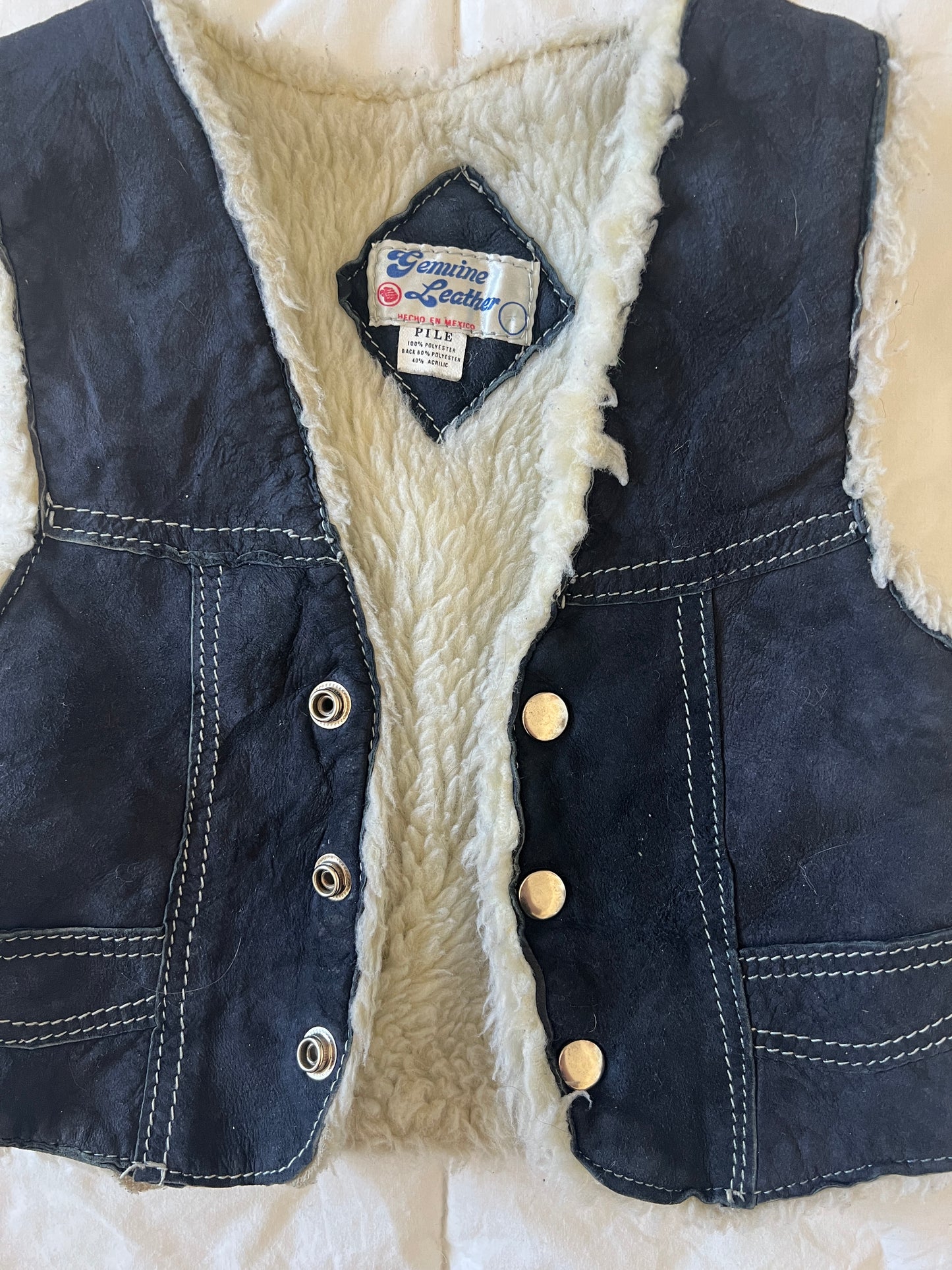 Vintage Leather Vest (2T)