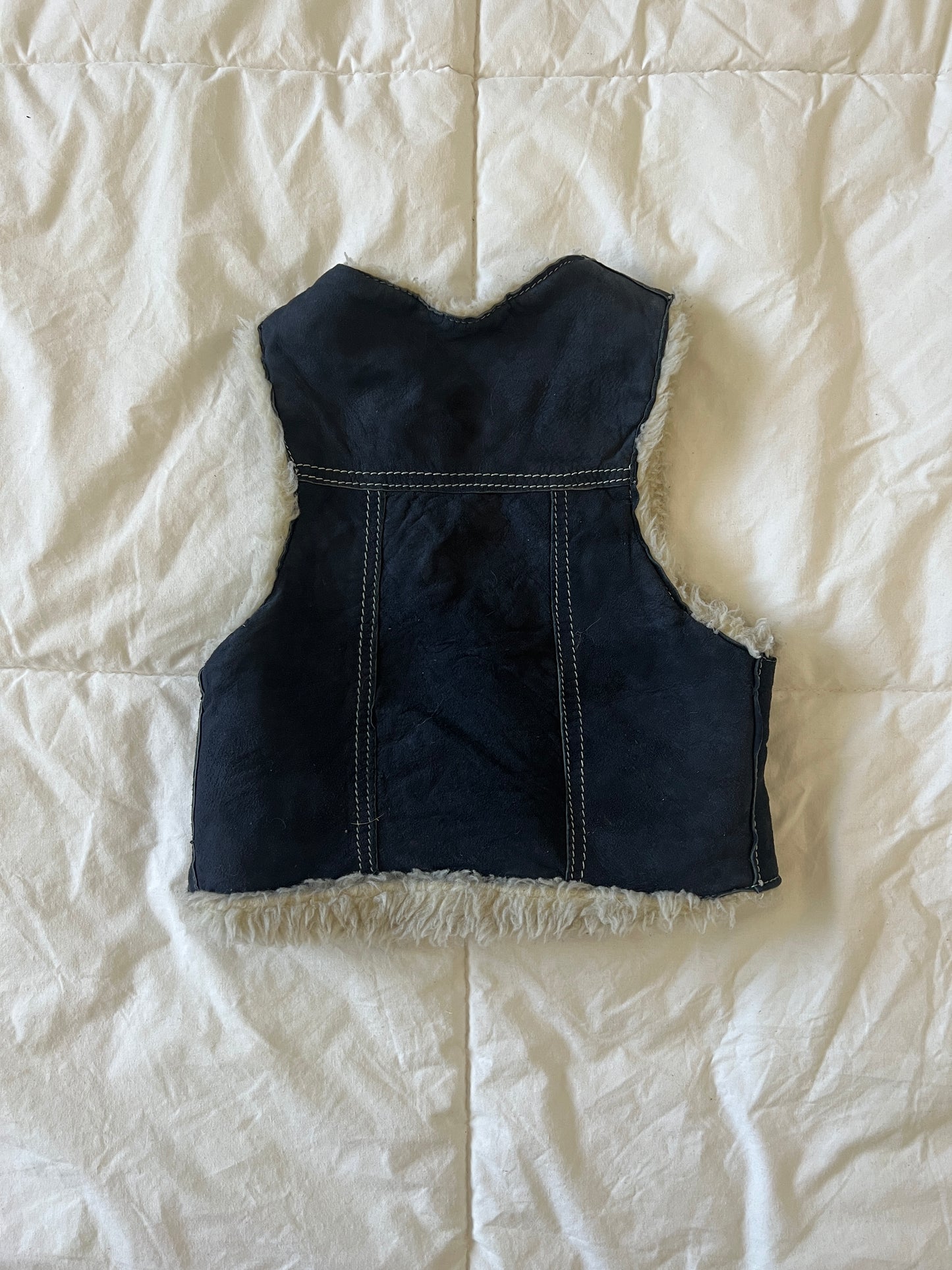 Vintage Leather Vest (2T)
