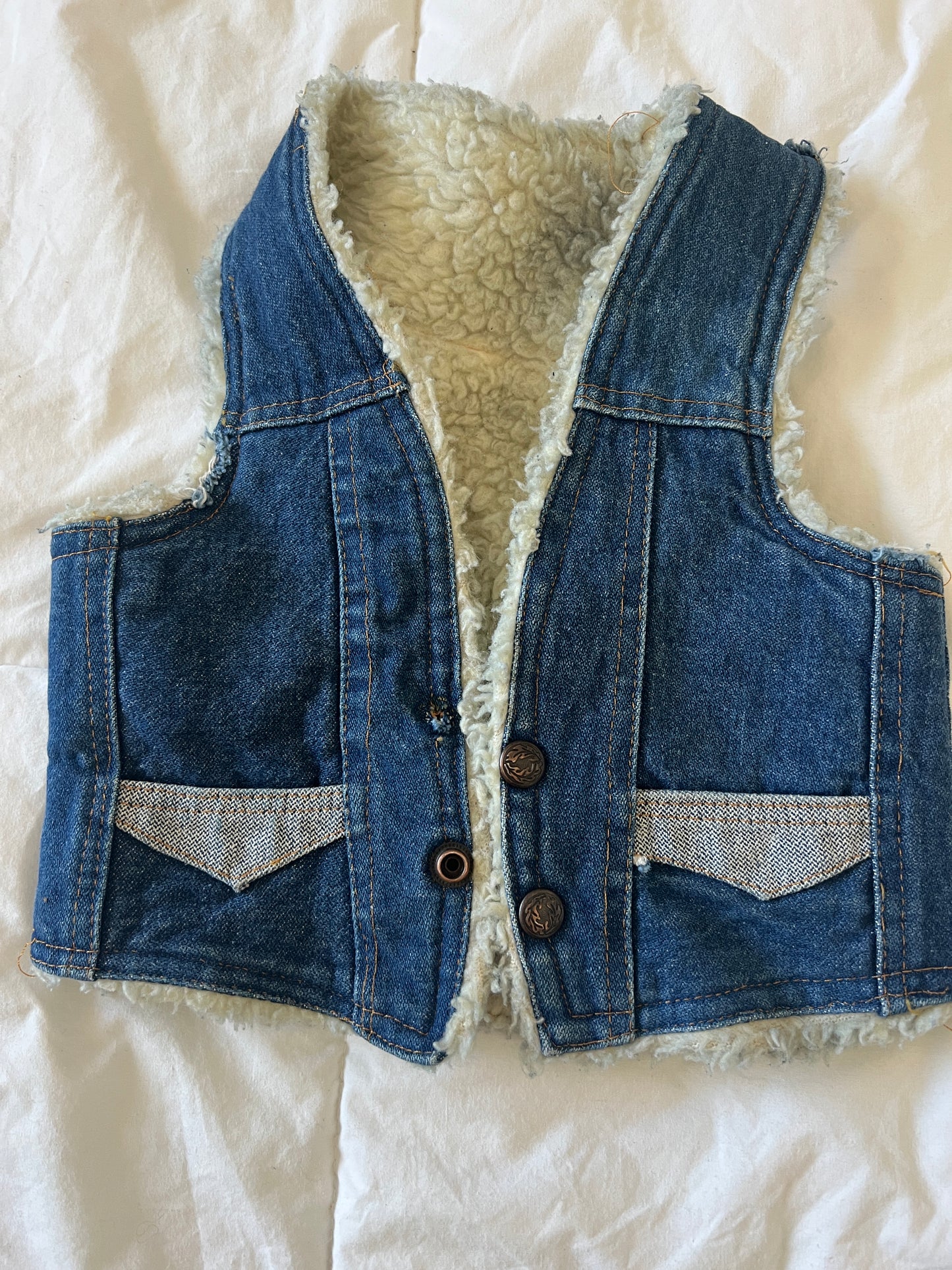 Vintage Denim Vest (2T)