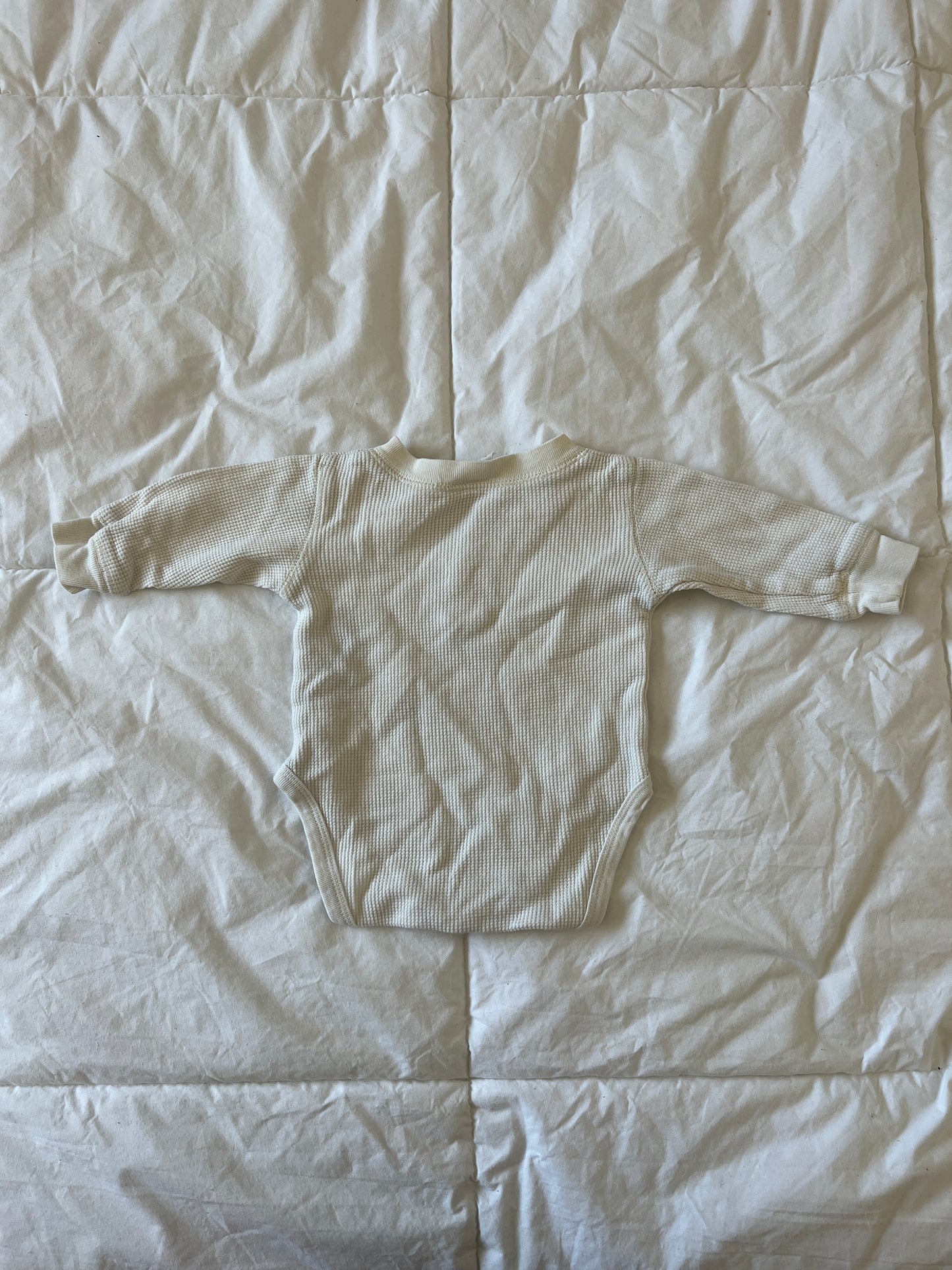 White Long Sleeve Onesie (0-3 mo)