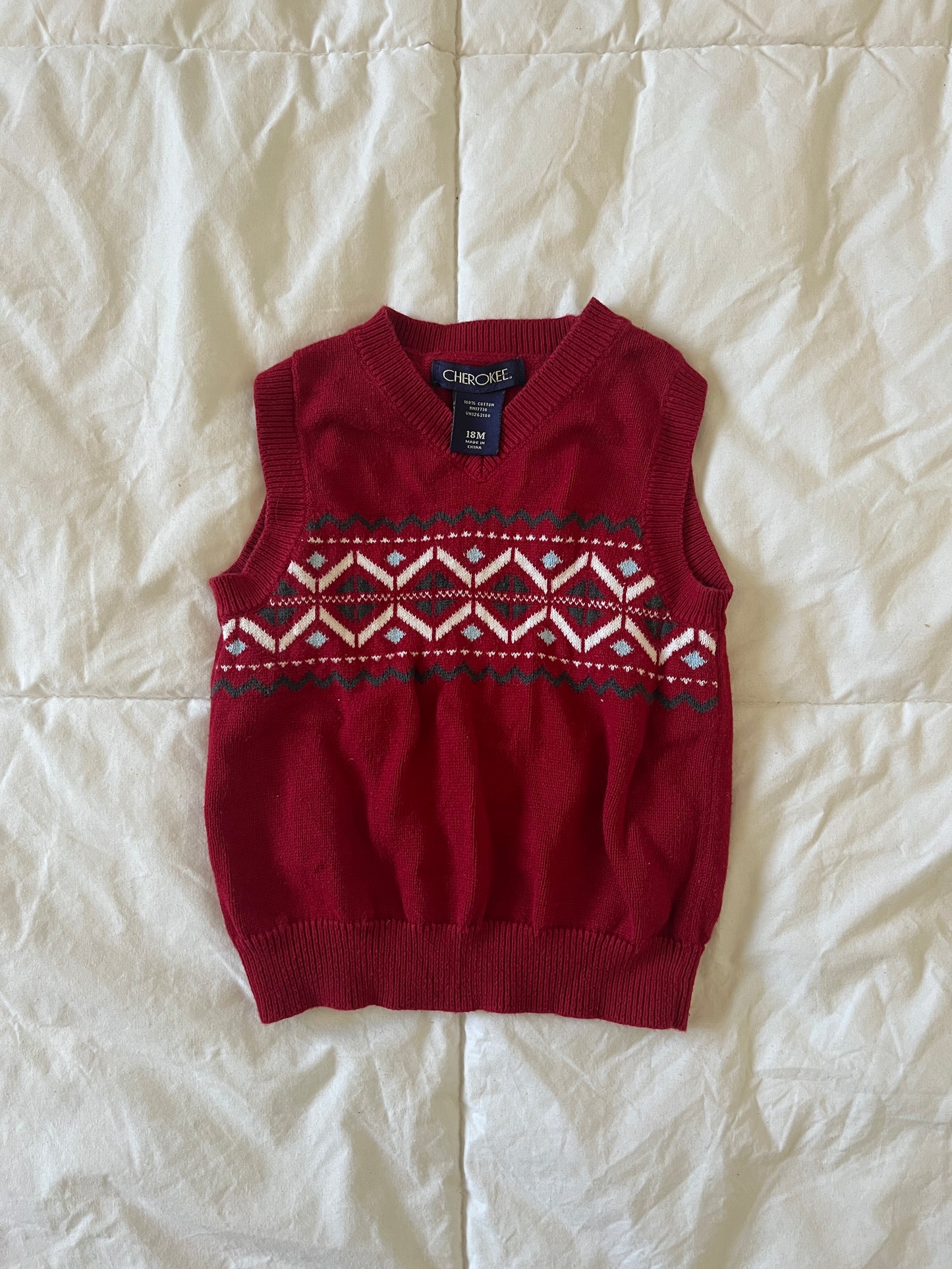Cherokee Sweater Vest (18 mo)