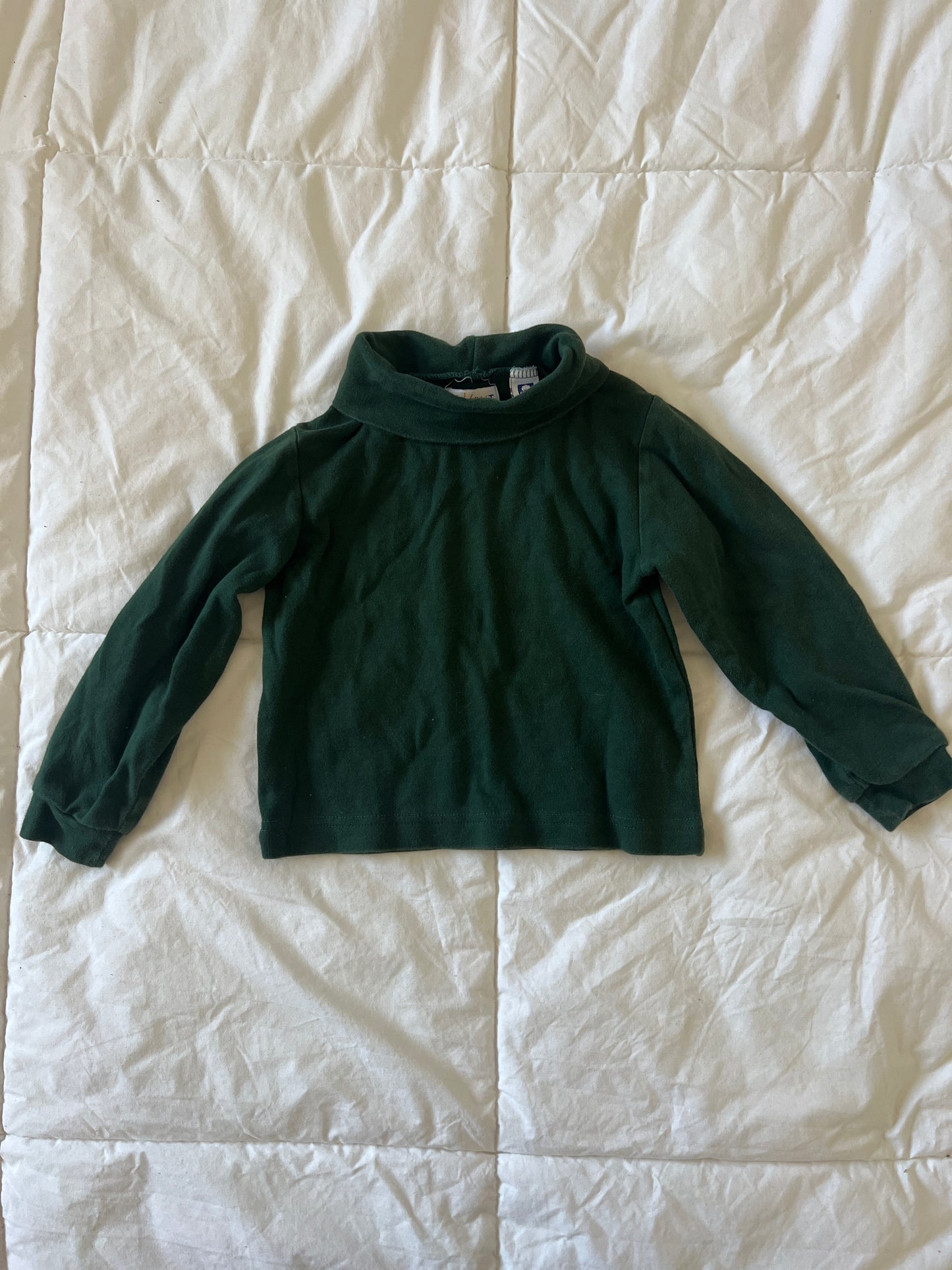 Green Vintage Turtle Neck 100% Cotton (4T)