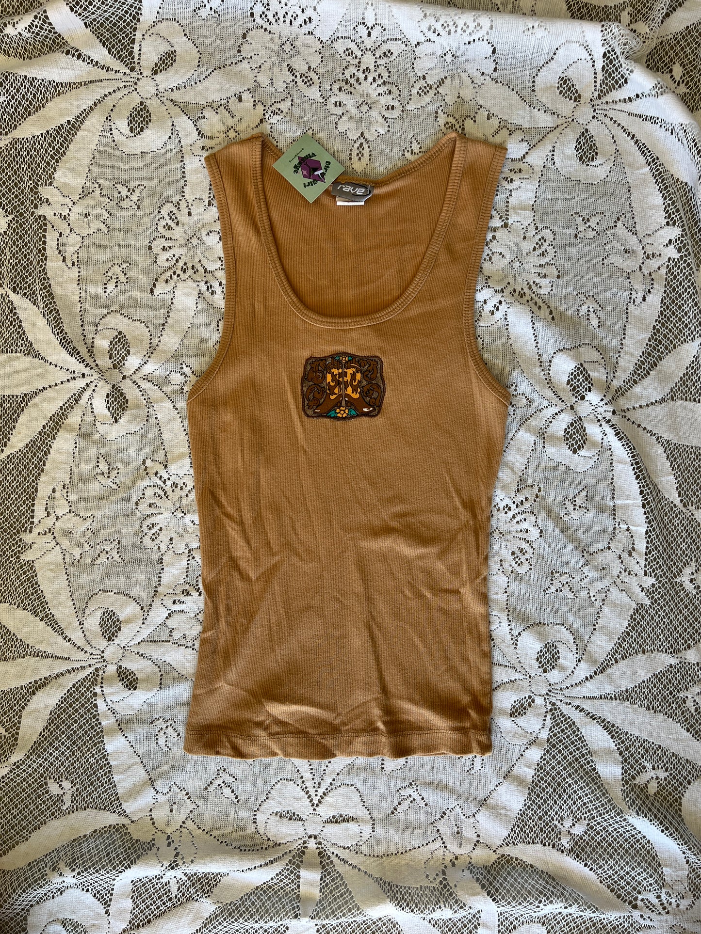 Upcycled Western Patch Tops