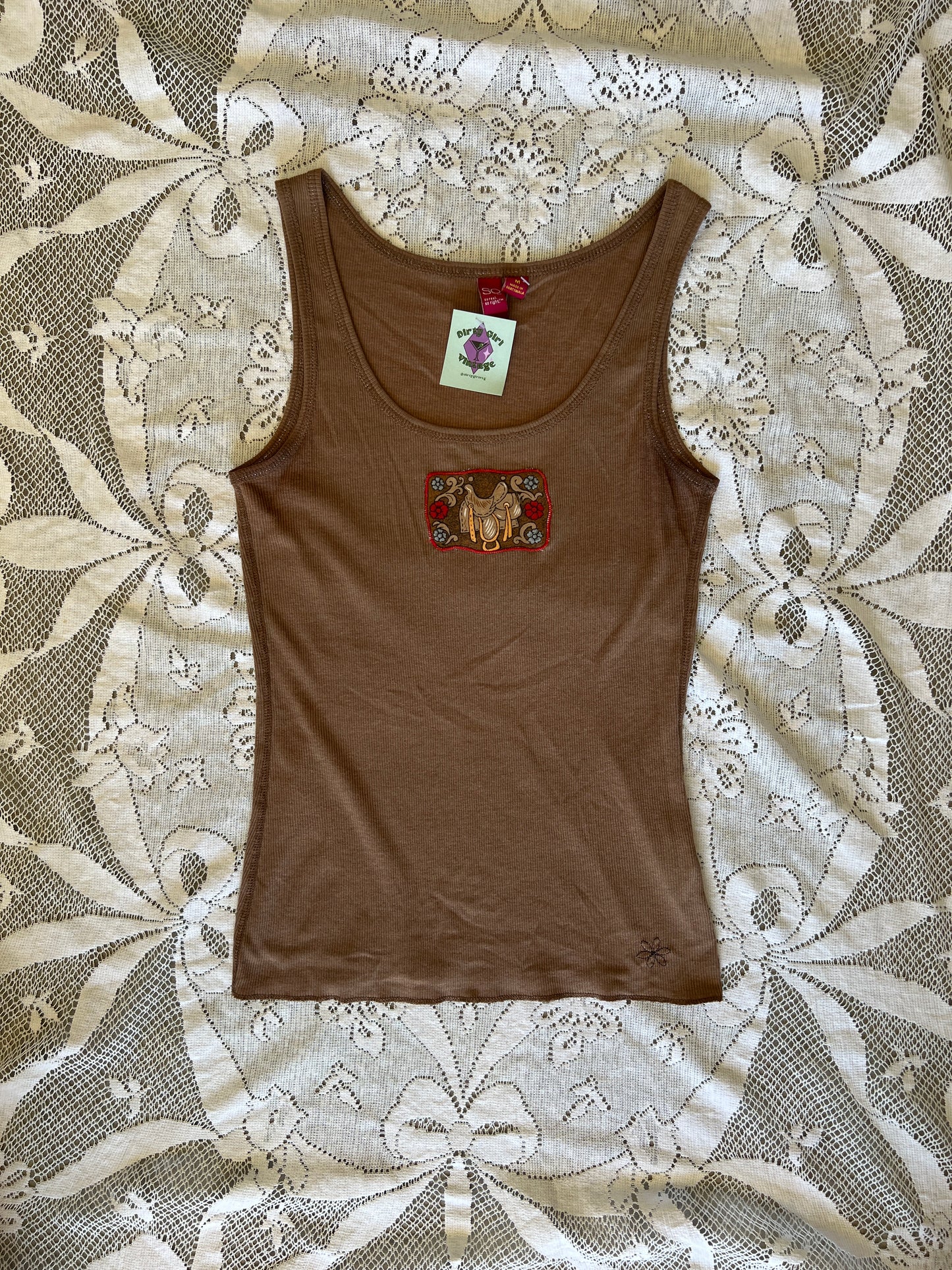 Upcycled Western Patch Tops