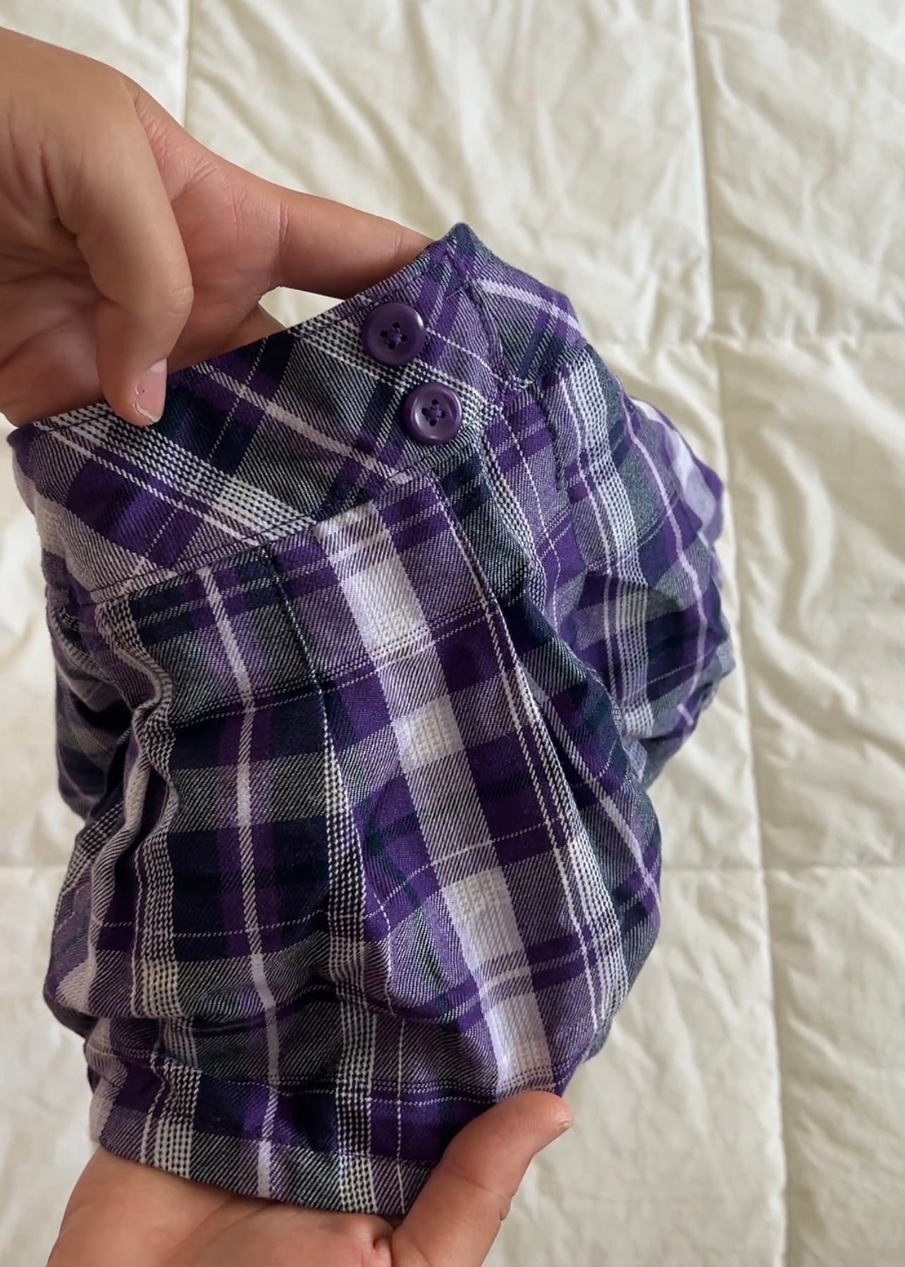 Purple Plaid Mini Skirt (2T)