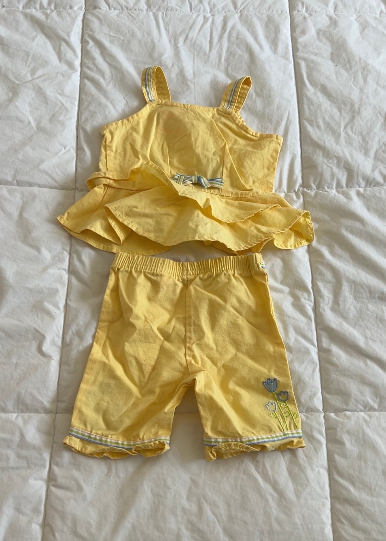 Yellow Flower Set (6/9 mo)