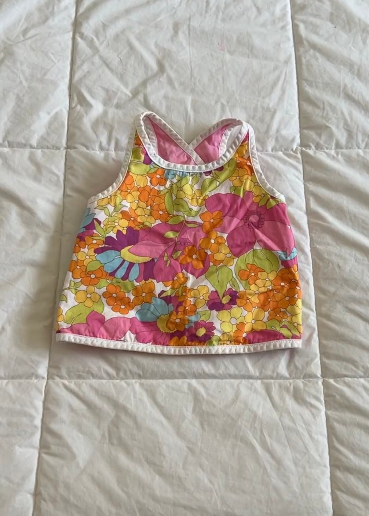 1970s Floral Reversible Top (2-4T)