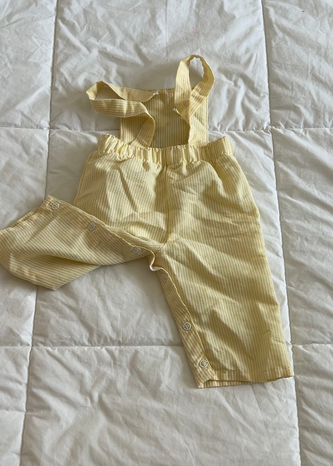 Vintage Yellow Chick Overalls (3-6mo)