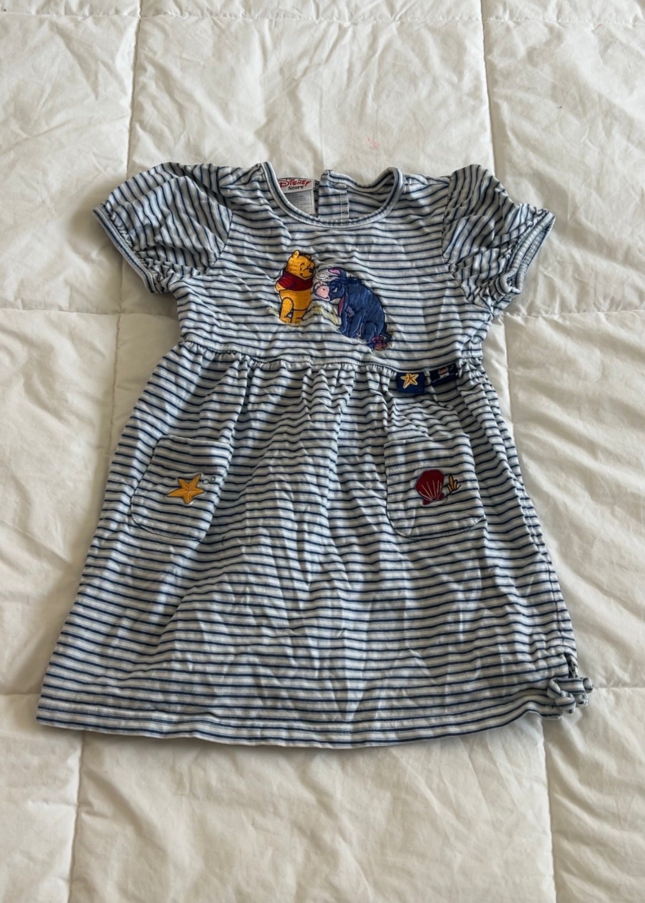 Winnie The Pooh Striped Dress (4/5T)