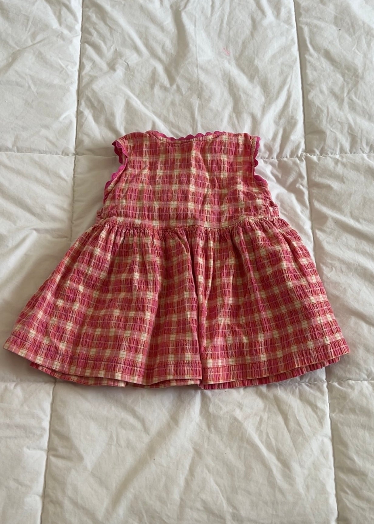 Pink Plaid Mini Dress (12mo)