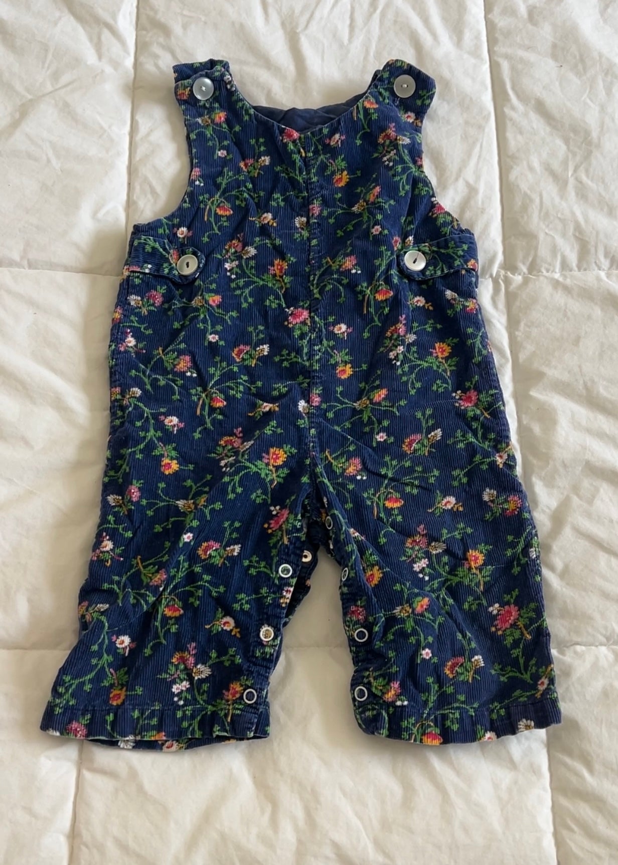 Blue Corduroy Overalls (1T)