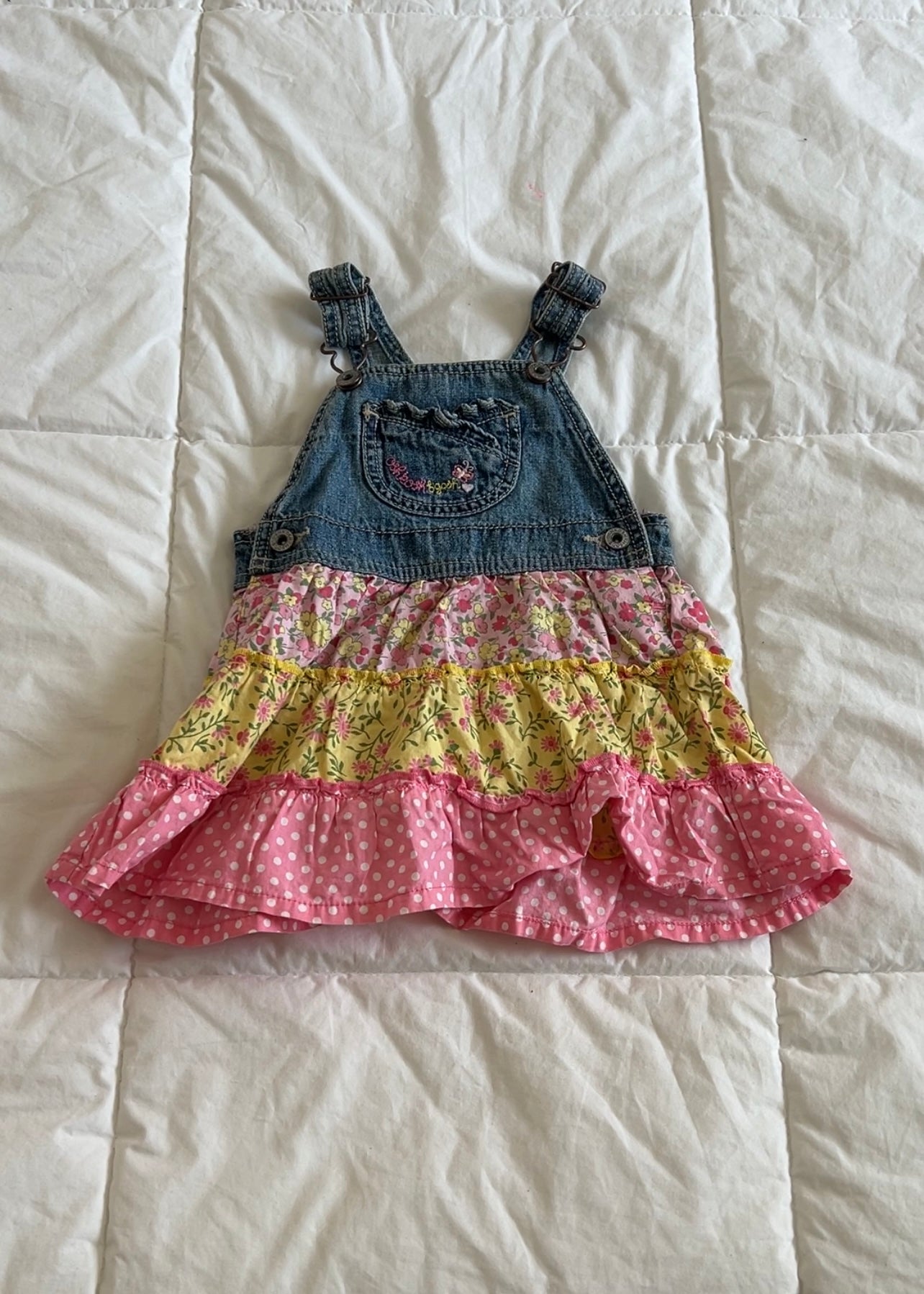 Oshkosh Overall Floral Dress (2T)