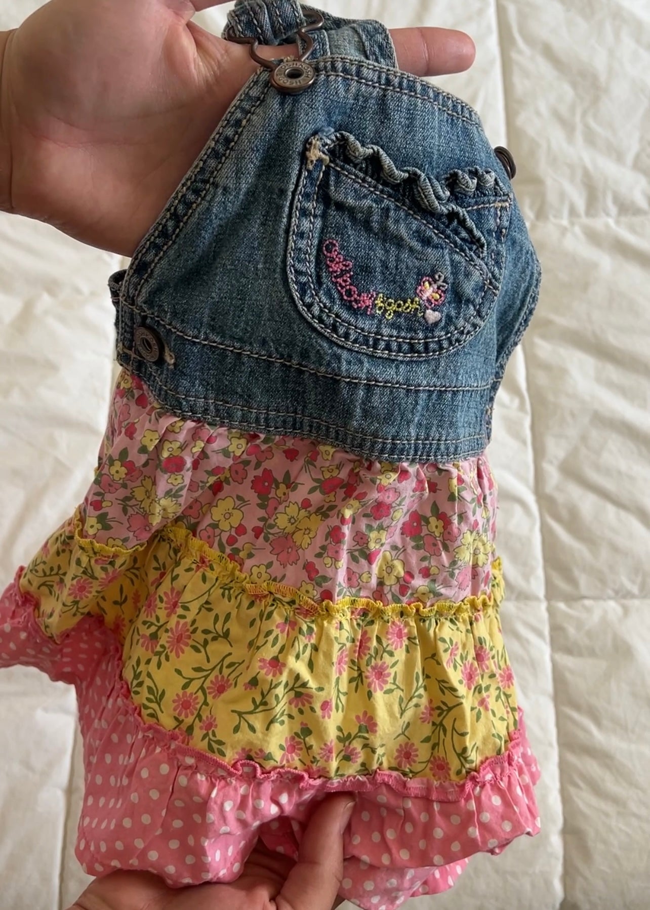 Oshkosh Overall Floral Dress (2T)