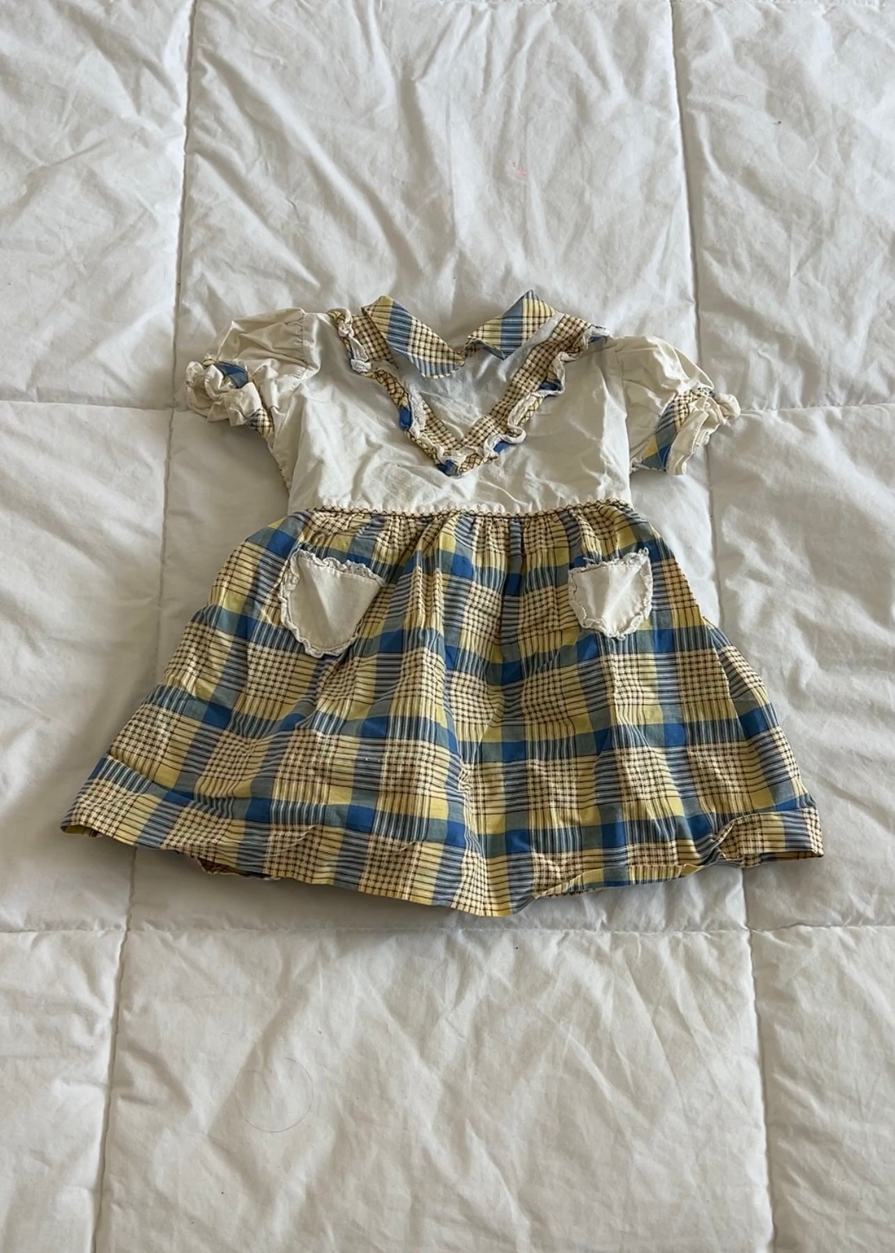 Vintage Plaid Dress (6-12mo)