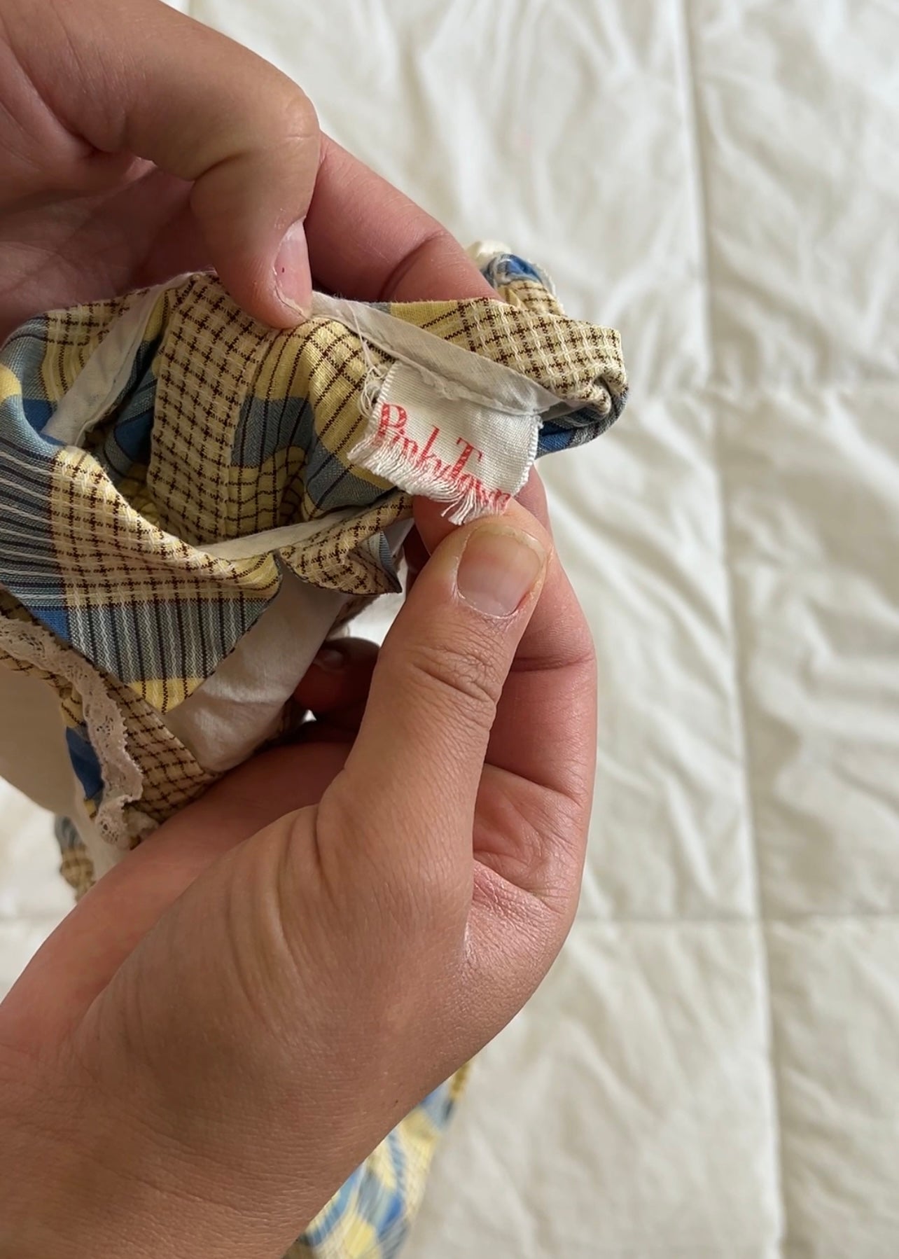 Vintage Plaid Dress (6-12mo)