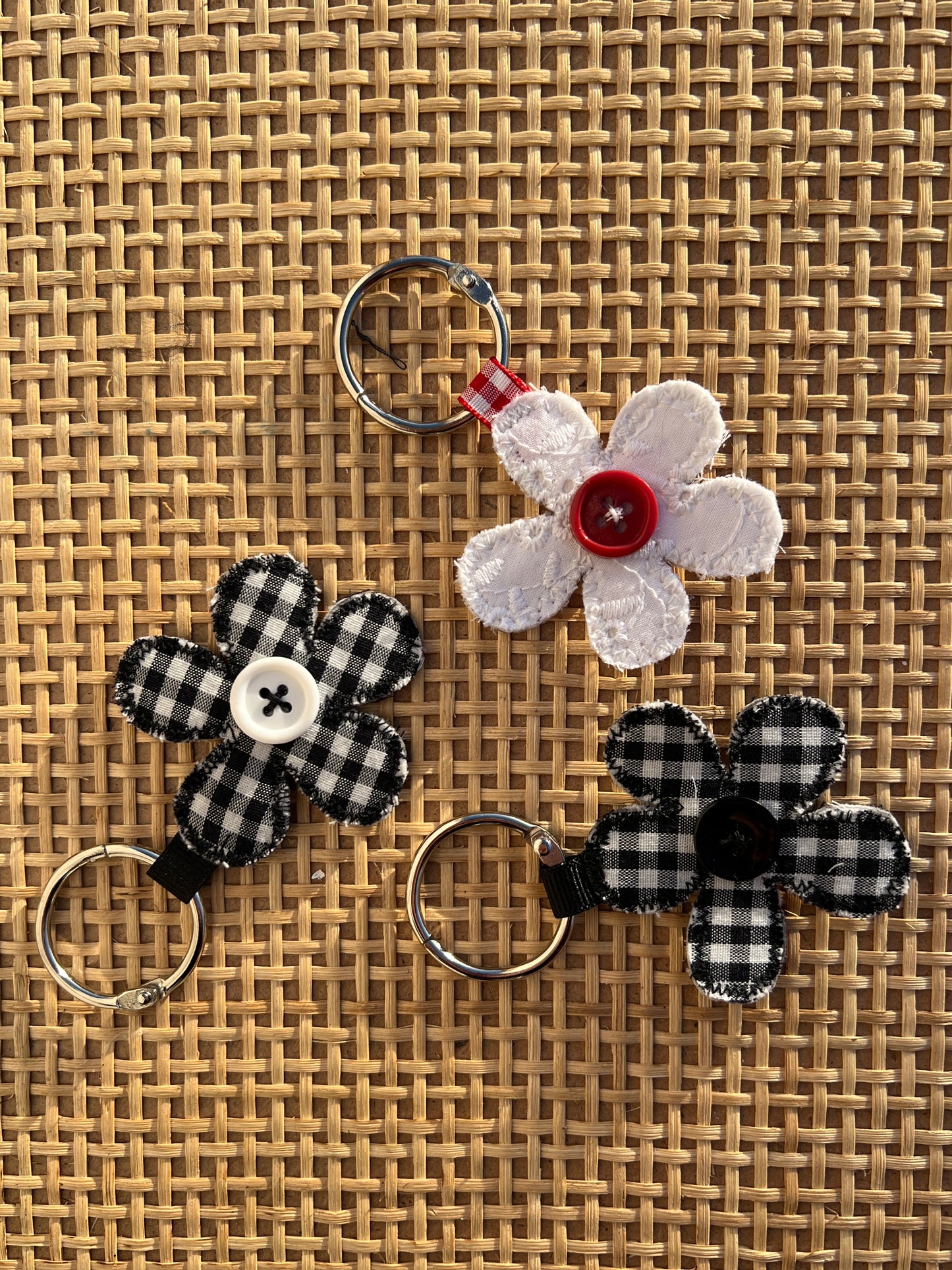 Flower Button Charm