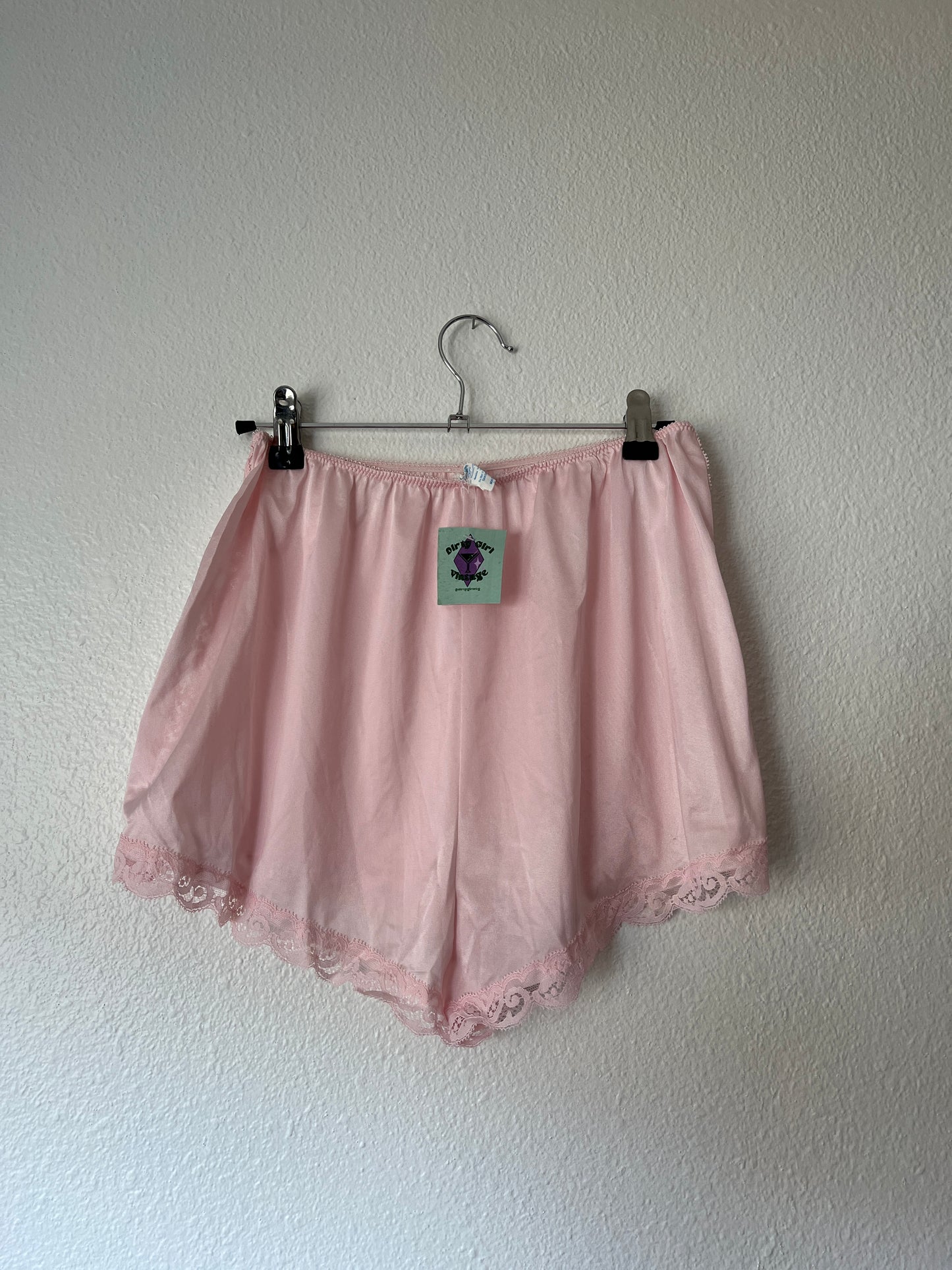 Vintage Pink Lingerie Shorts (xs-m)