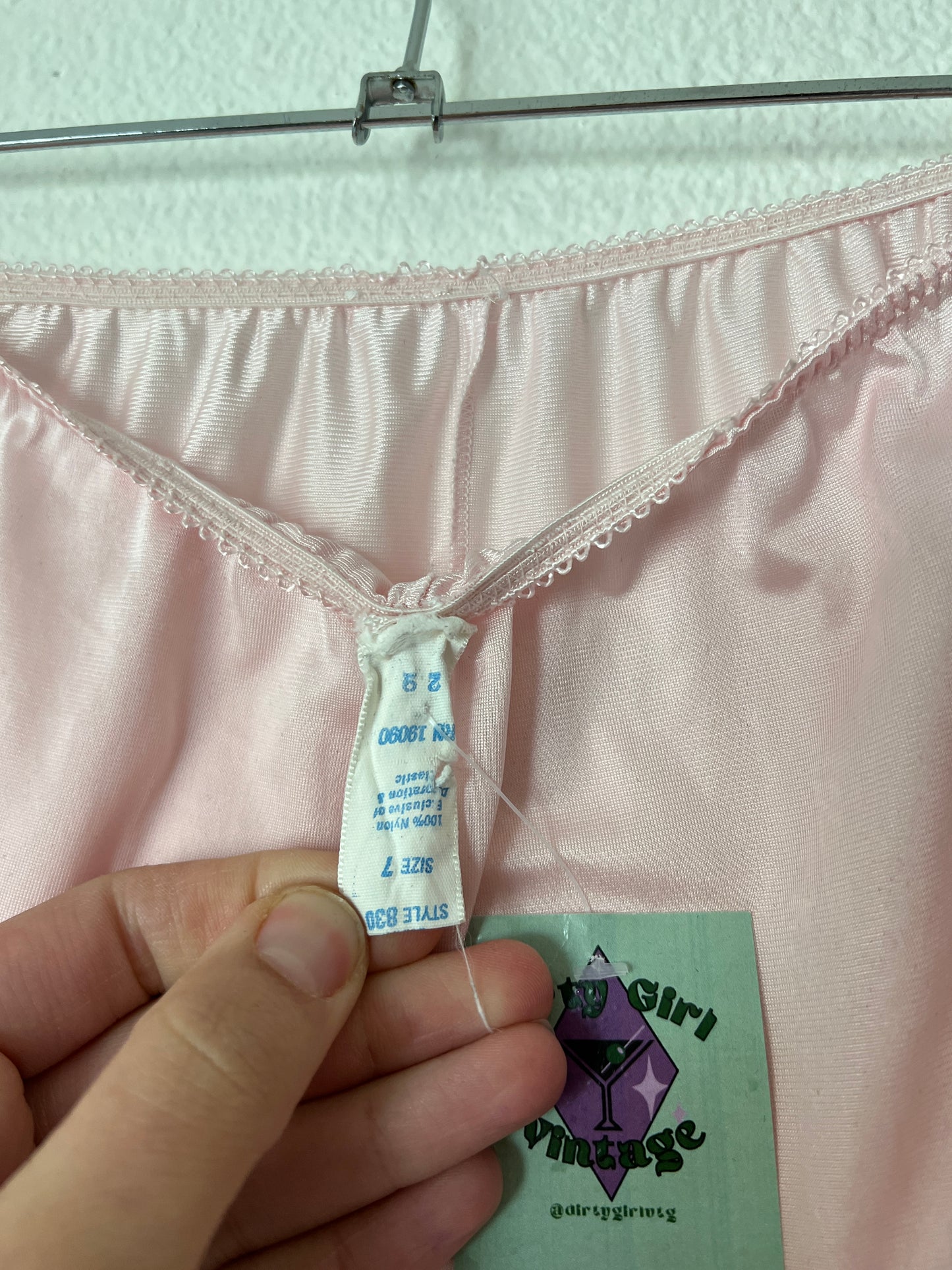 Vintage Pink Lingerie Shorts (xs-m)