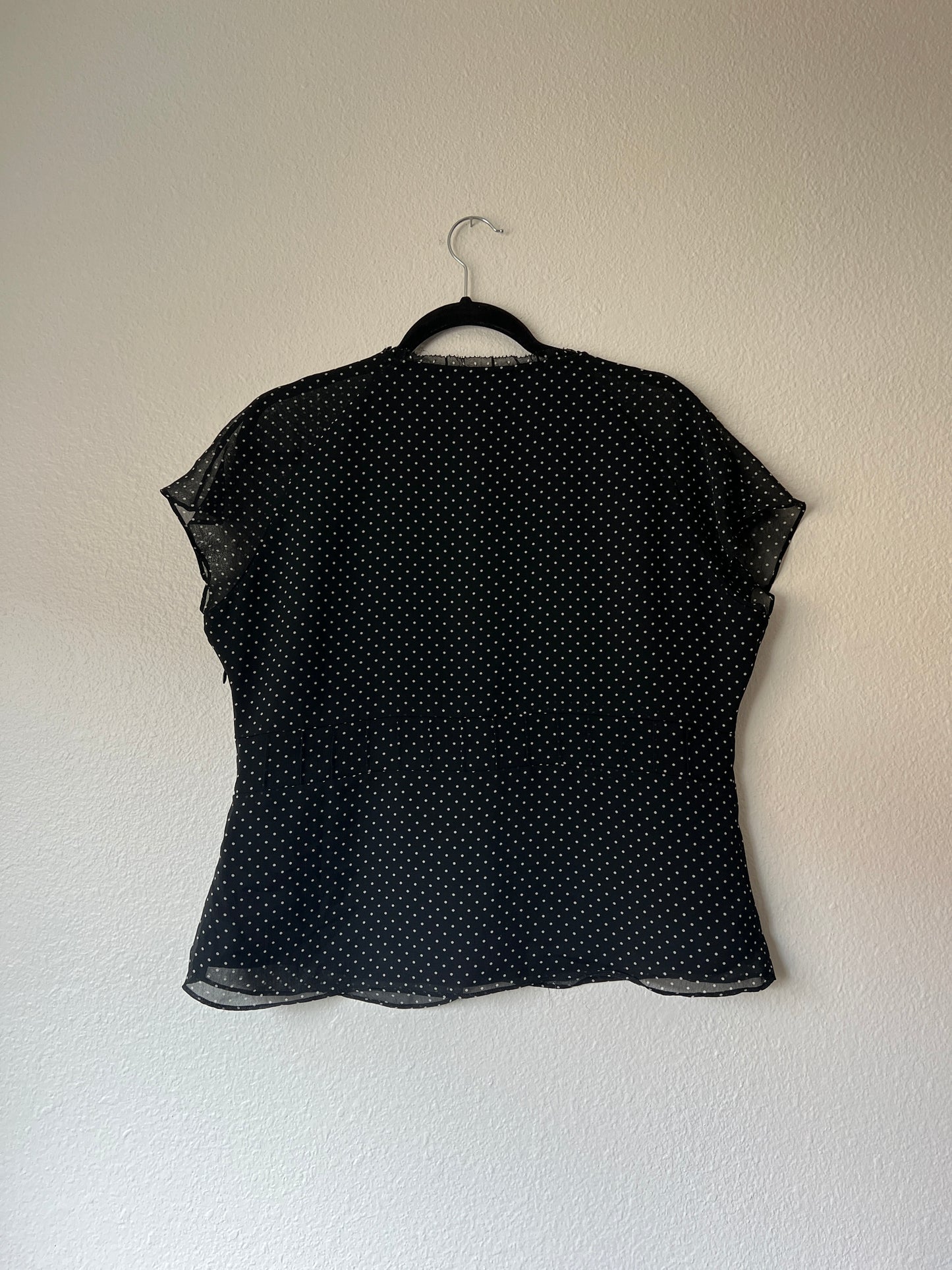 Y2k Polka Dot Blouse (m/l)