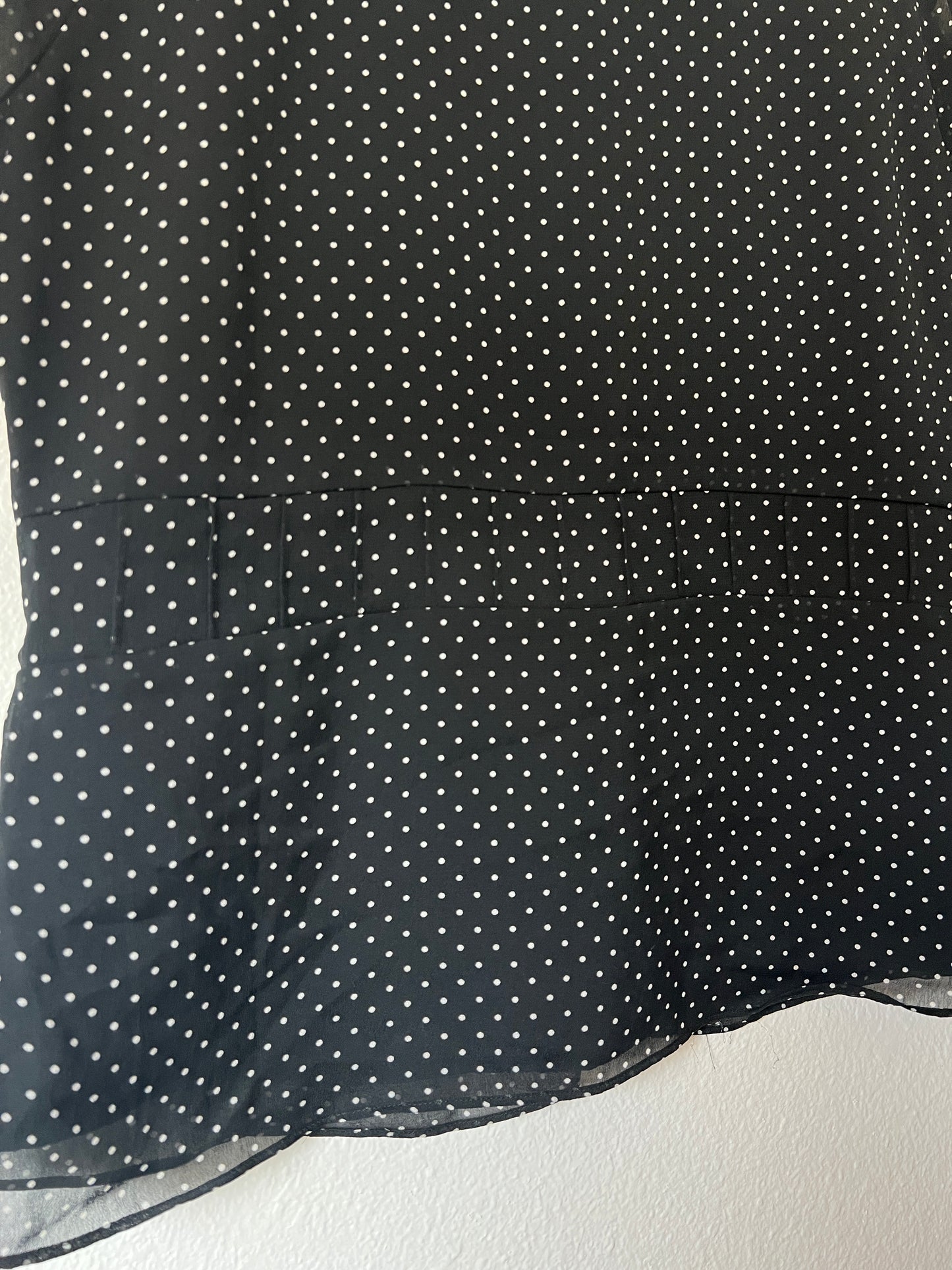 Y2k Polka Dot Blouse (m/l)