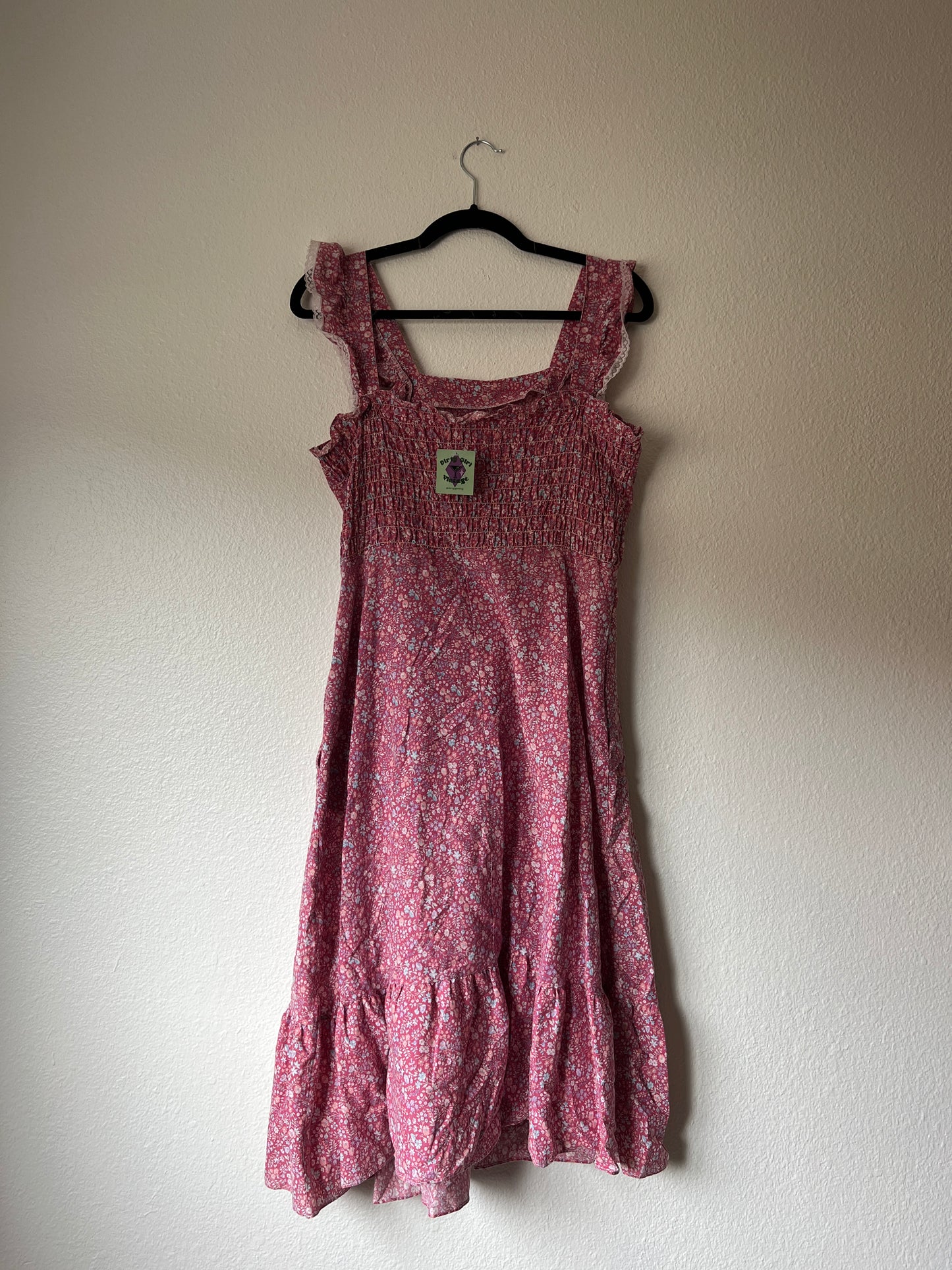 1970s Handmade Milkmaid Style Dress (S/M)