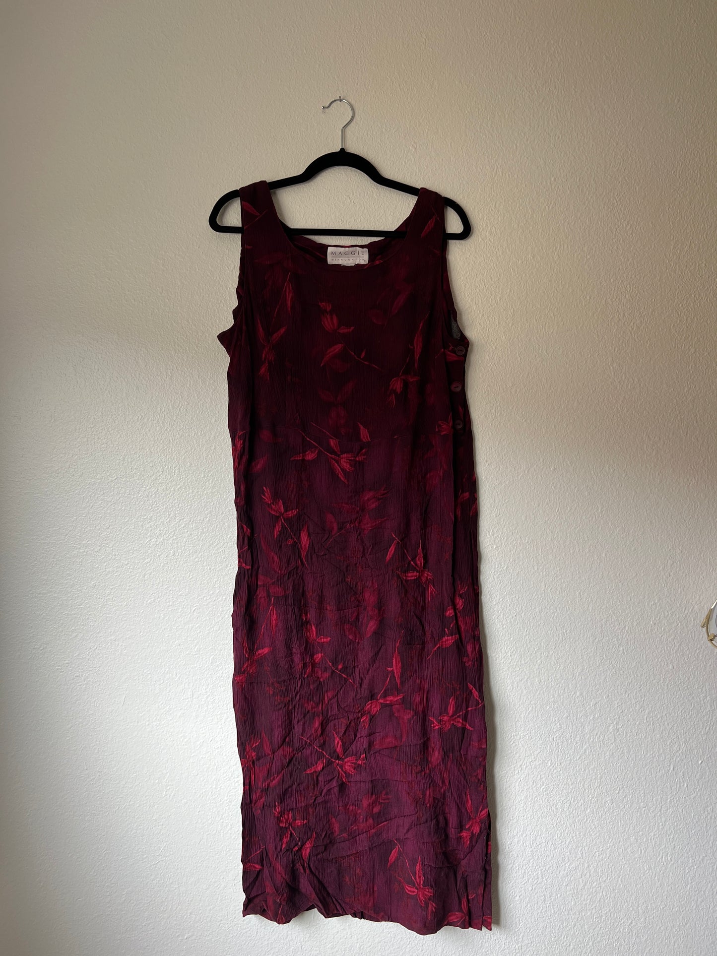 Maroon Maxi Dress (l/xl)