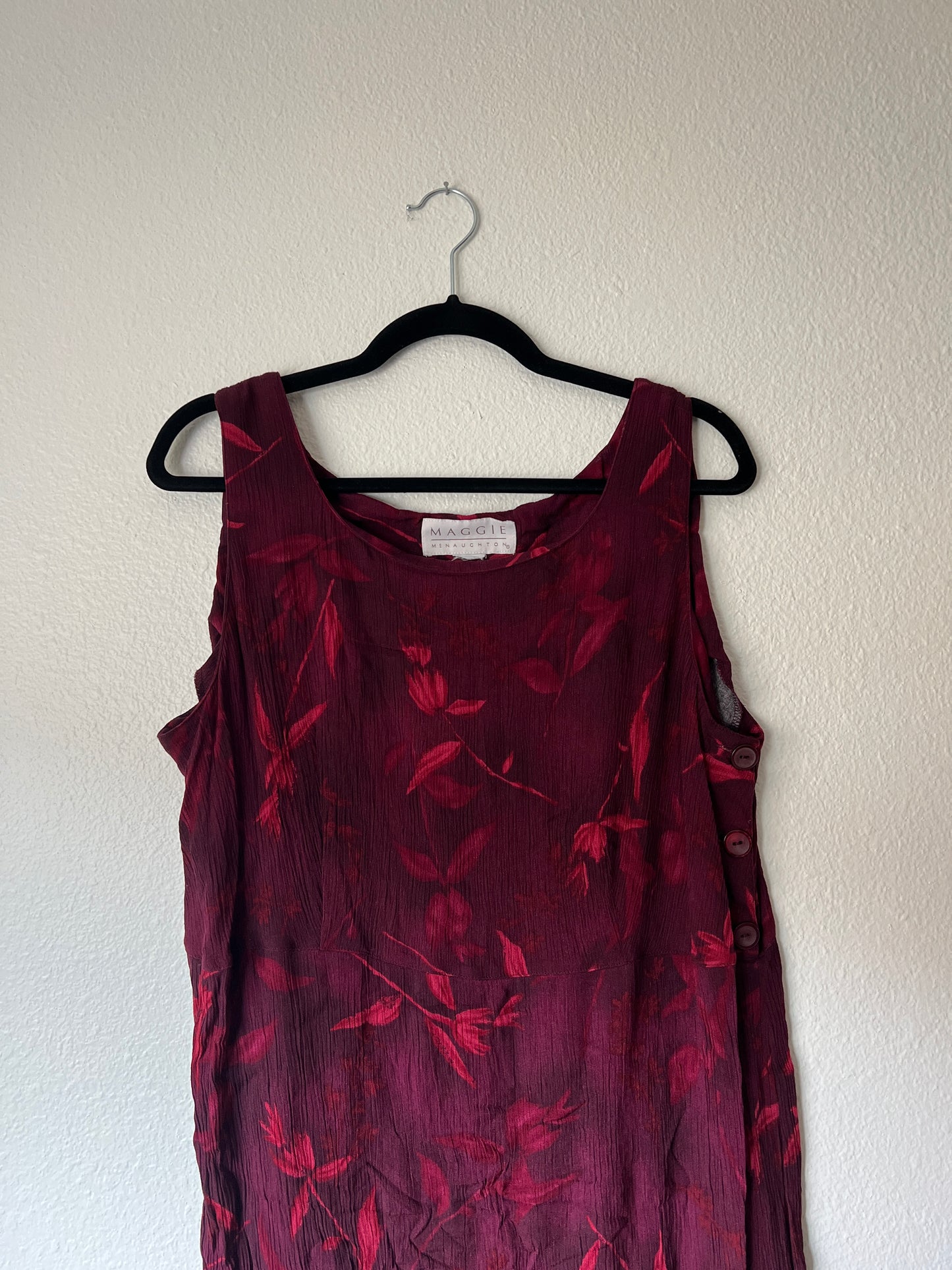 Maroon Maxi Dress (l/xl)