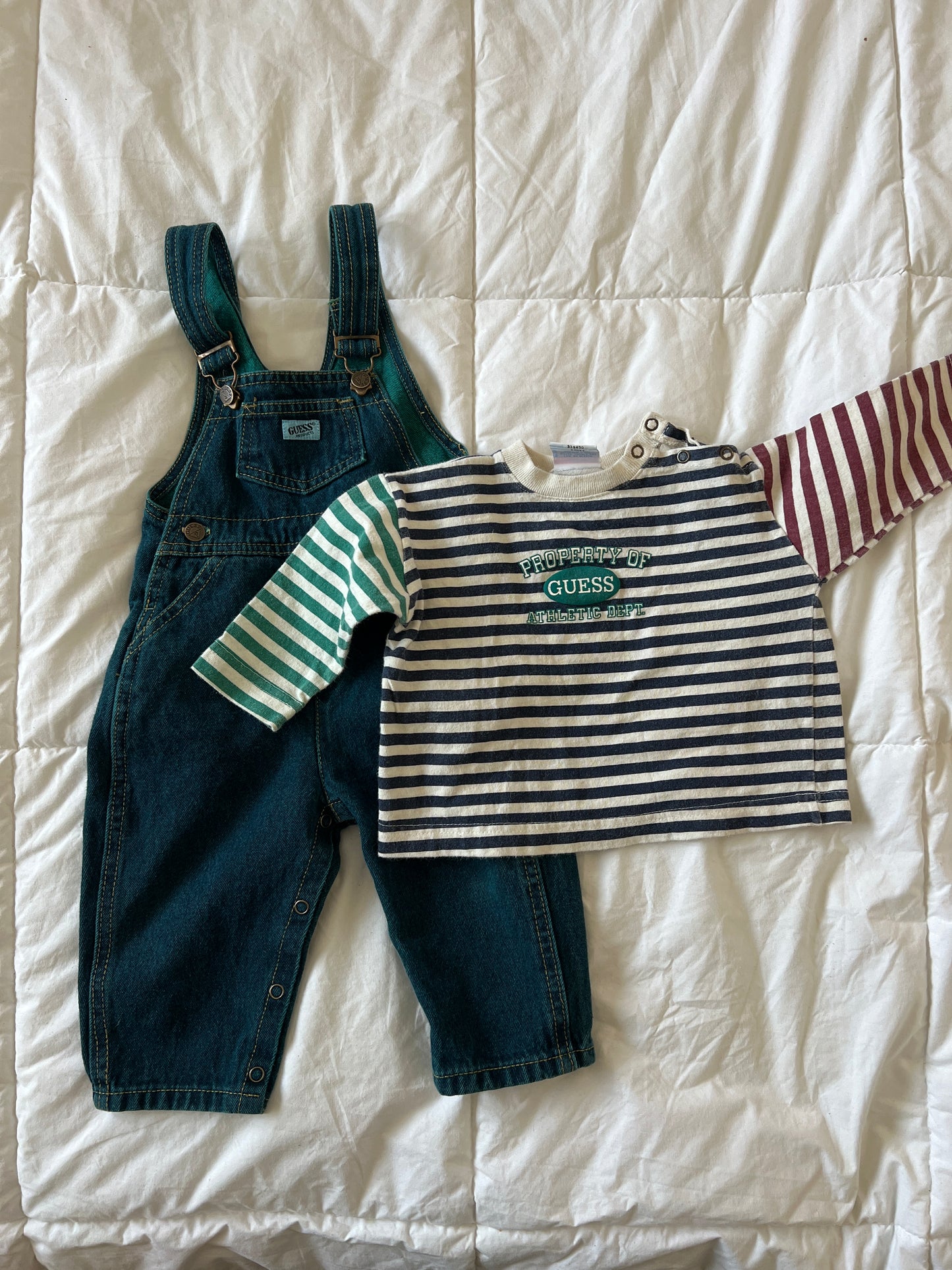 Vintage Guess Two Piece Overalls Set (12 mo)