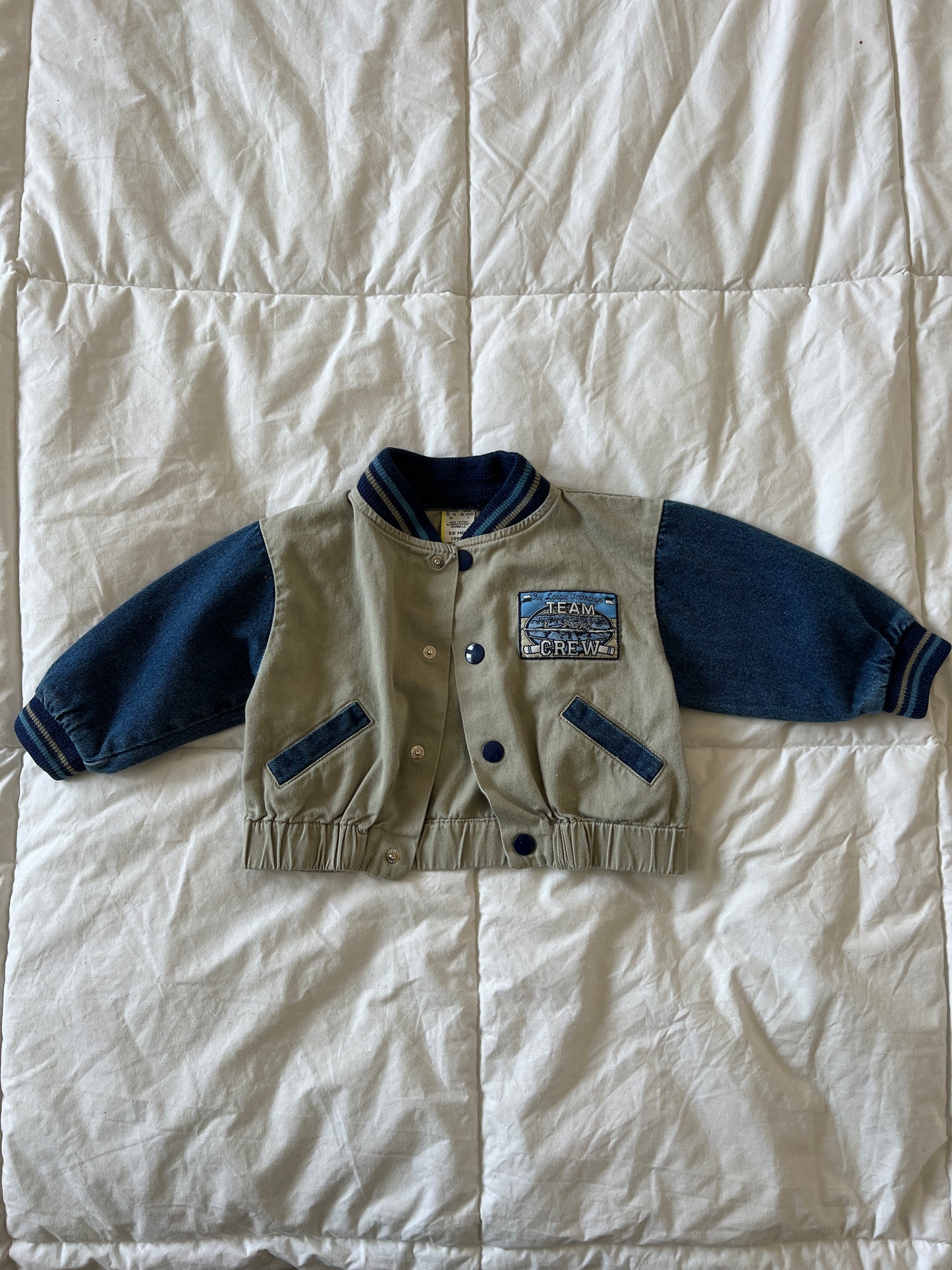 Two-Toned Varsity Style Jacket (12 months)