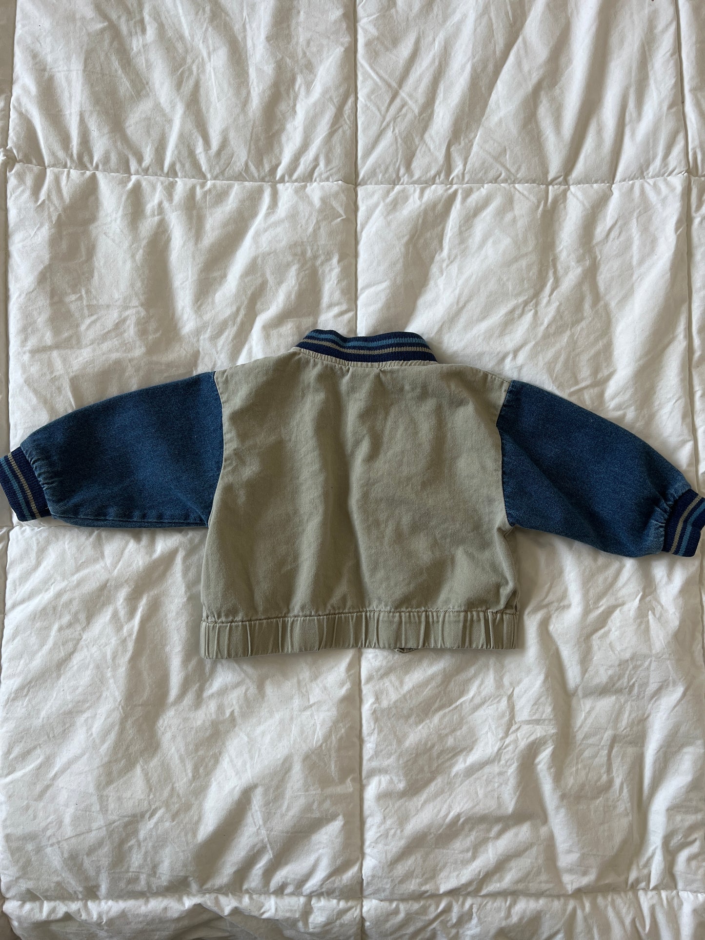 Two-Toned Varsity Style Jacket (12 months)