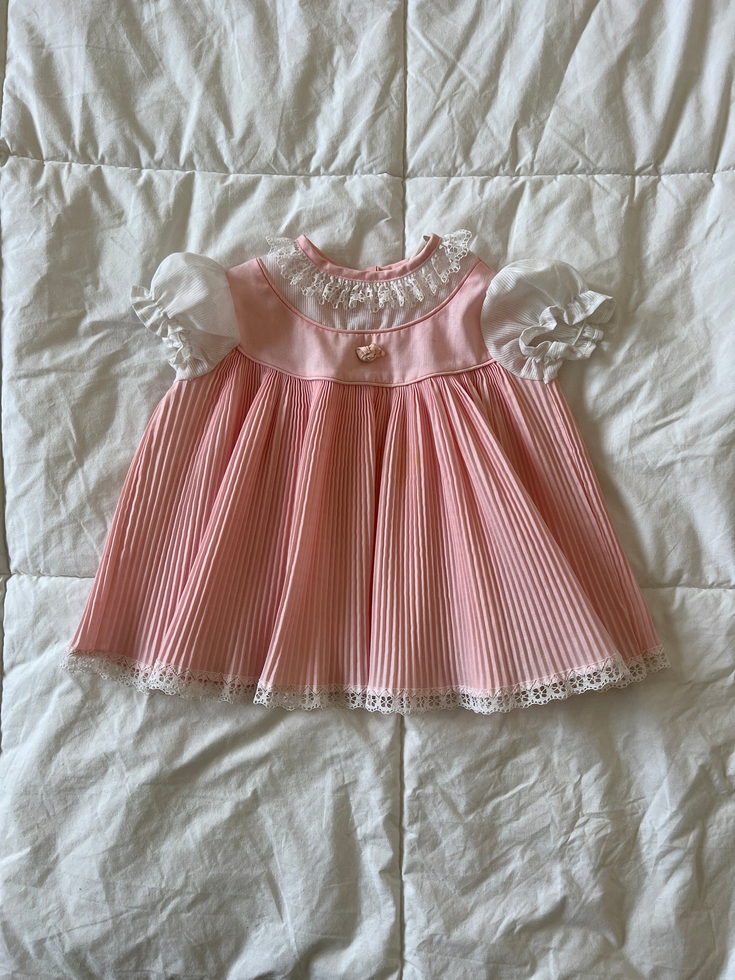 Pink Vintage Babydoll Dress (12mo)