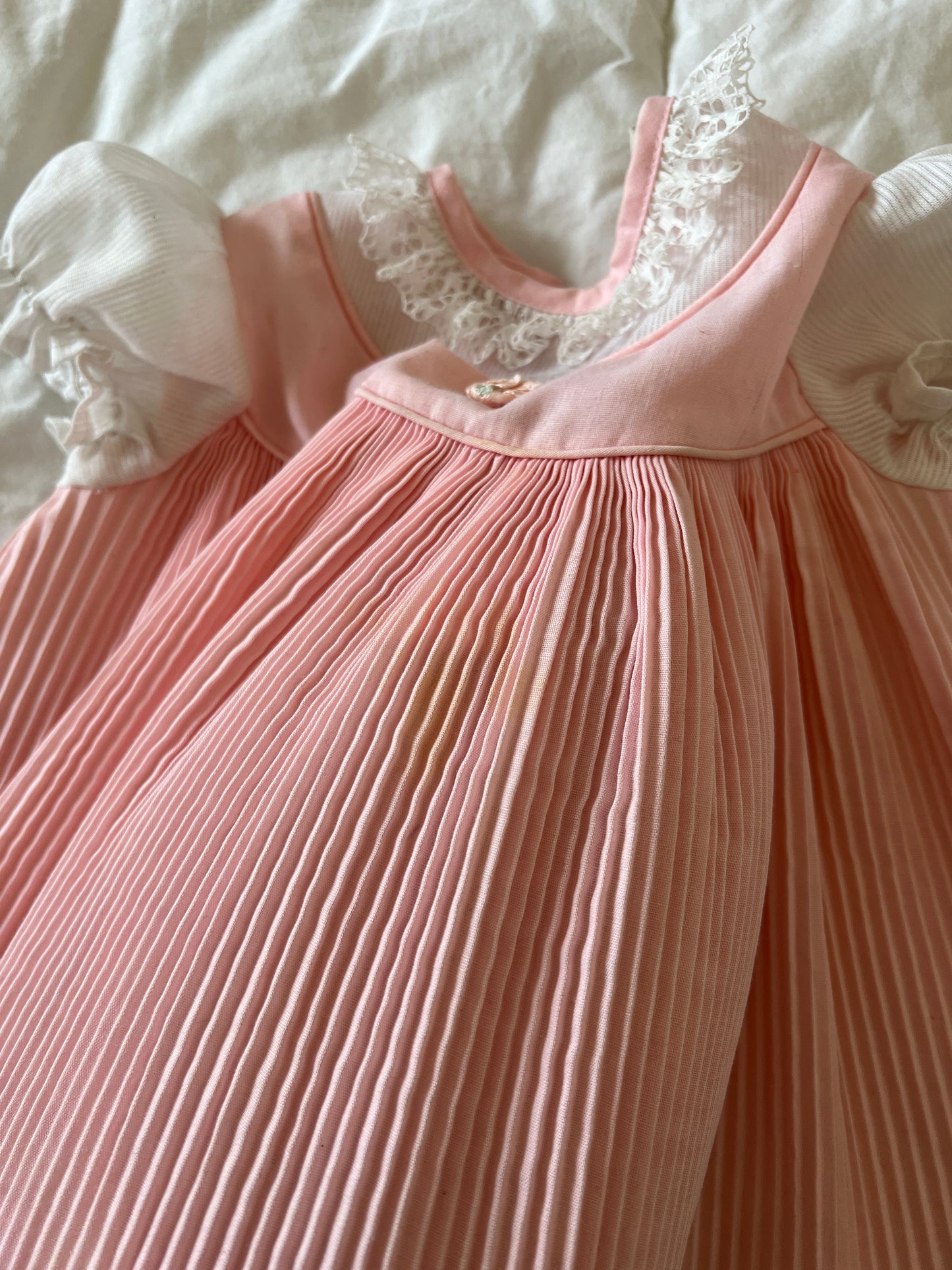 Pink Vintage Babydoll Dress (12mo)