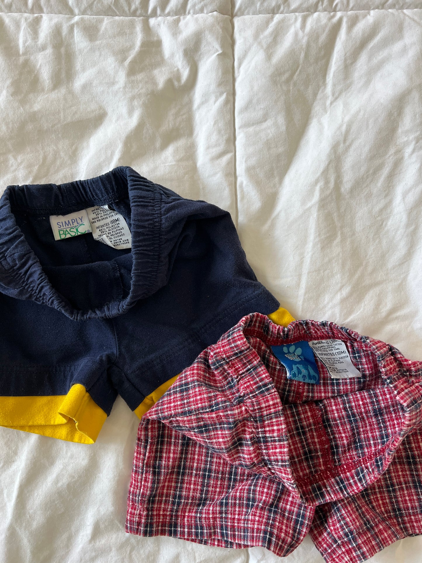 Vintage Baby Shorts x2 (18mo)