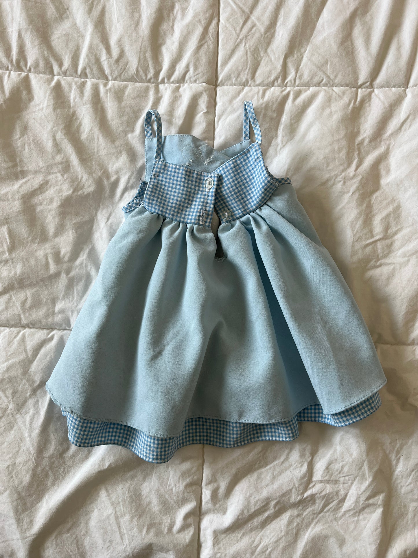 Blue Flower Babydoll Dress (12mo)