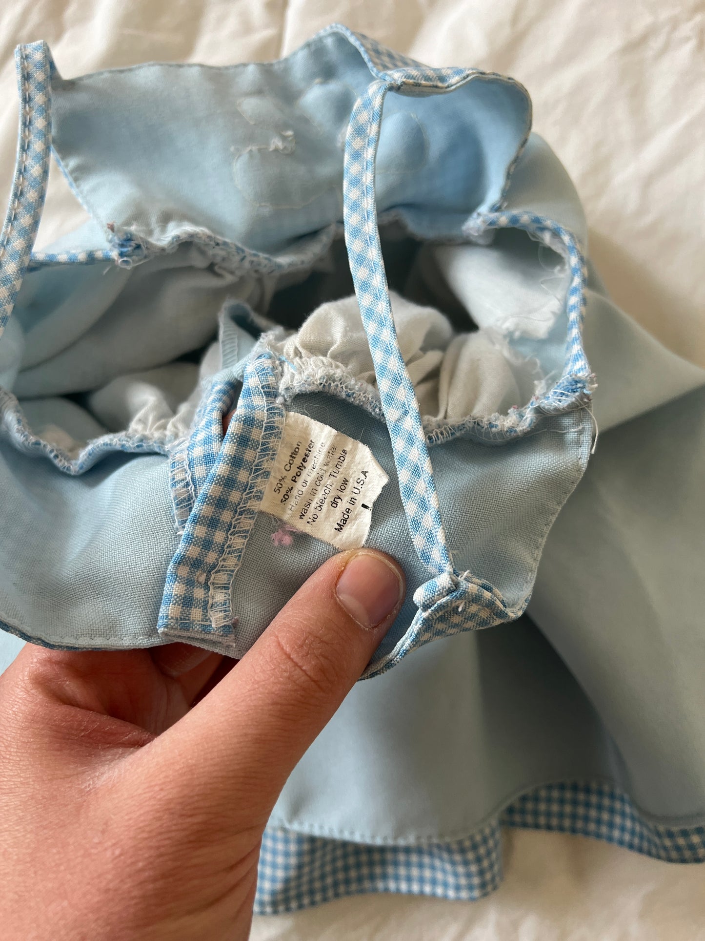 Blue Flower Babydoll Dress (12mo)