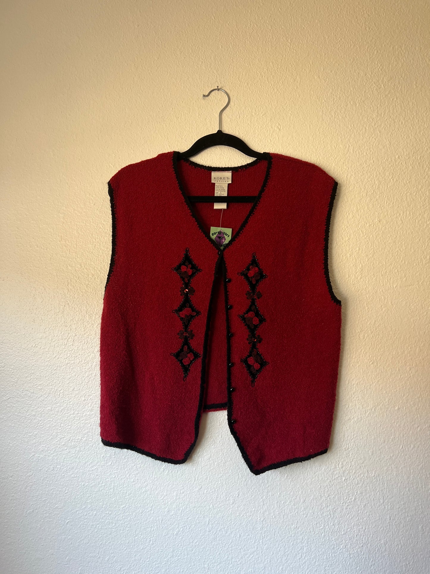 Vintage Rose Vest (l)