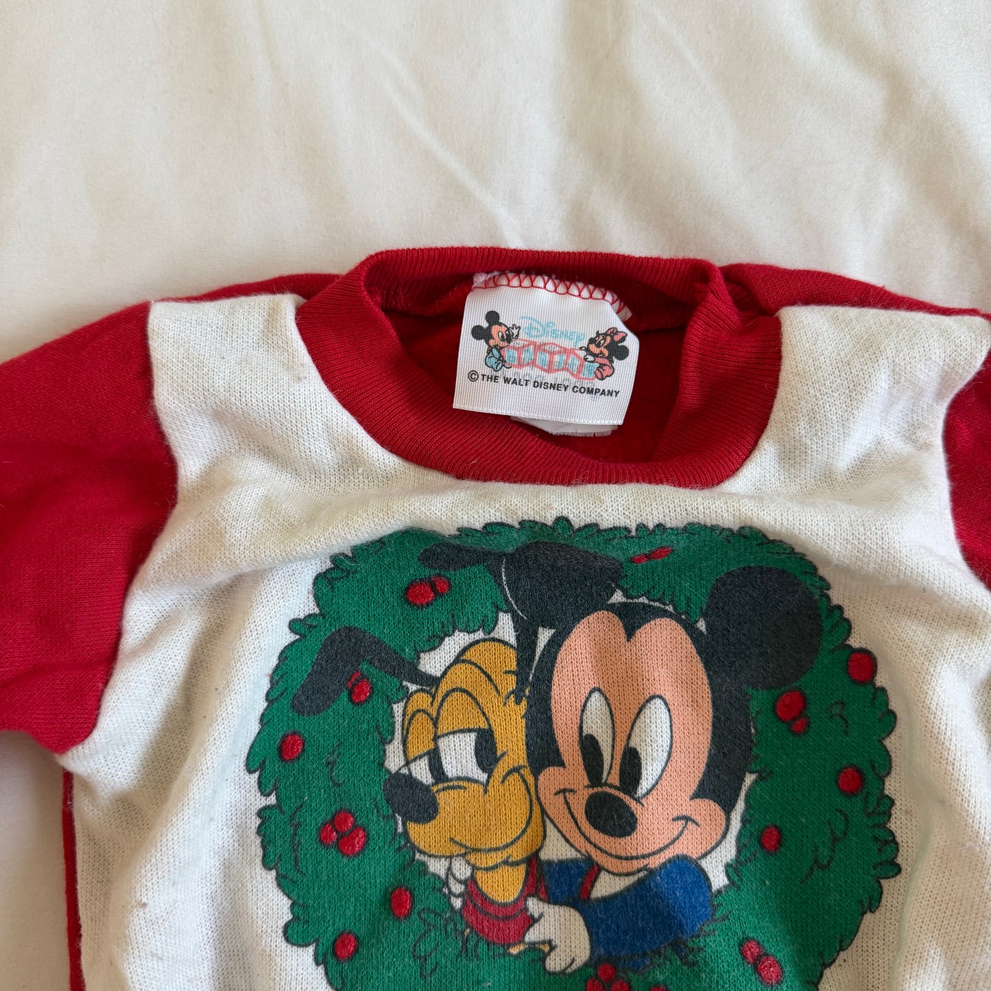 Vintage Mickey Holiday Sweater (6-12m)